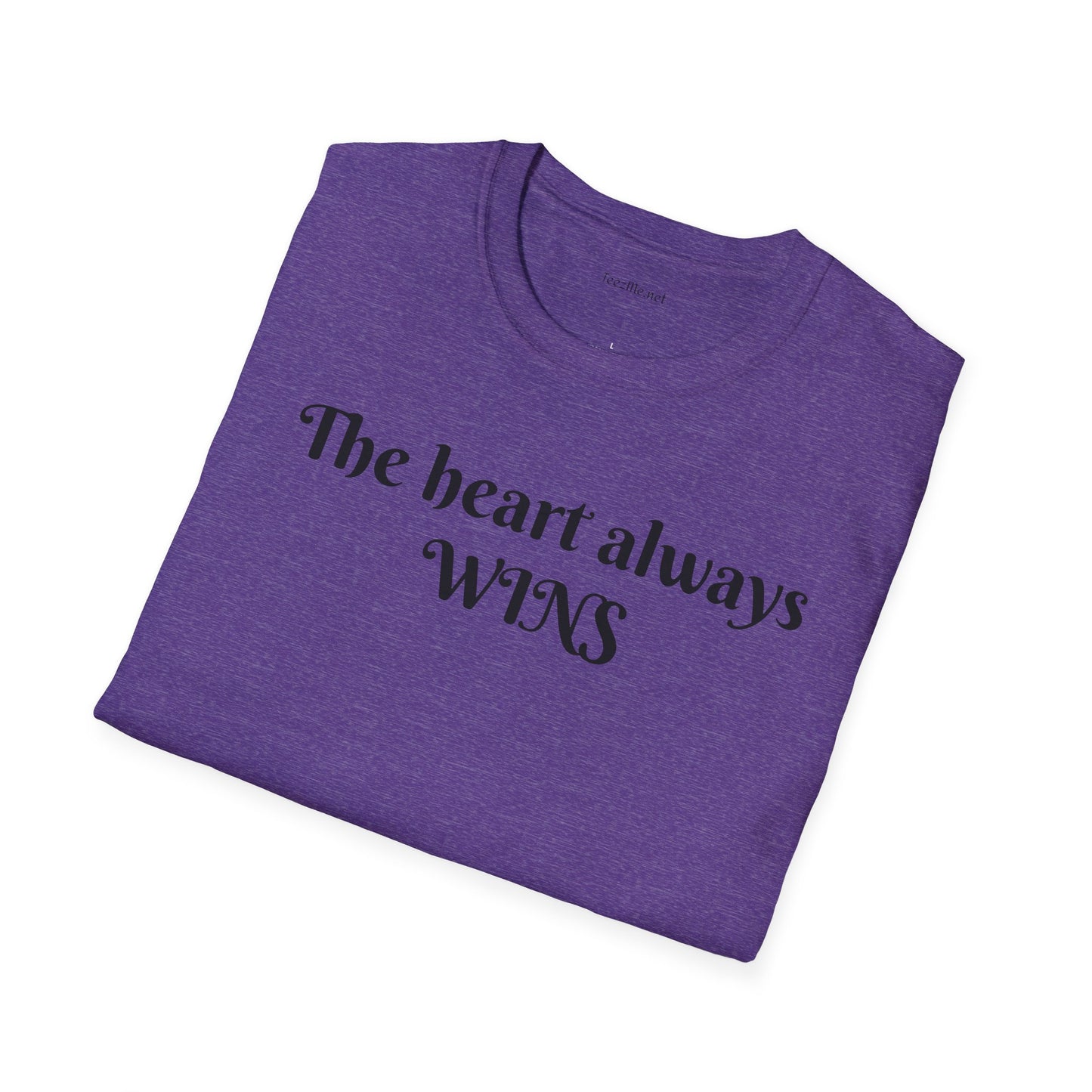 The heart always wins - Unisex Softstyle T-Shirt 100% Cotton Graphic