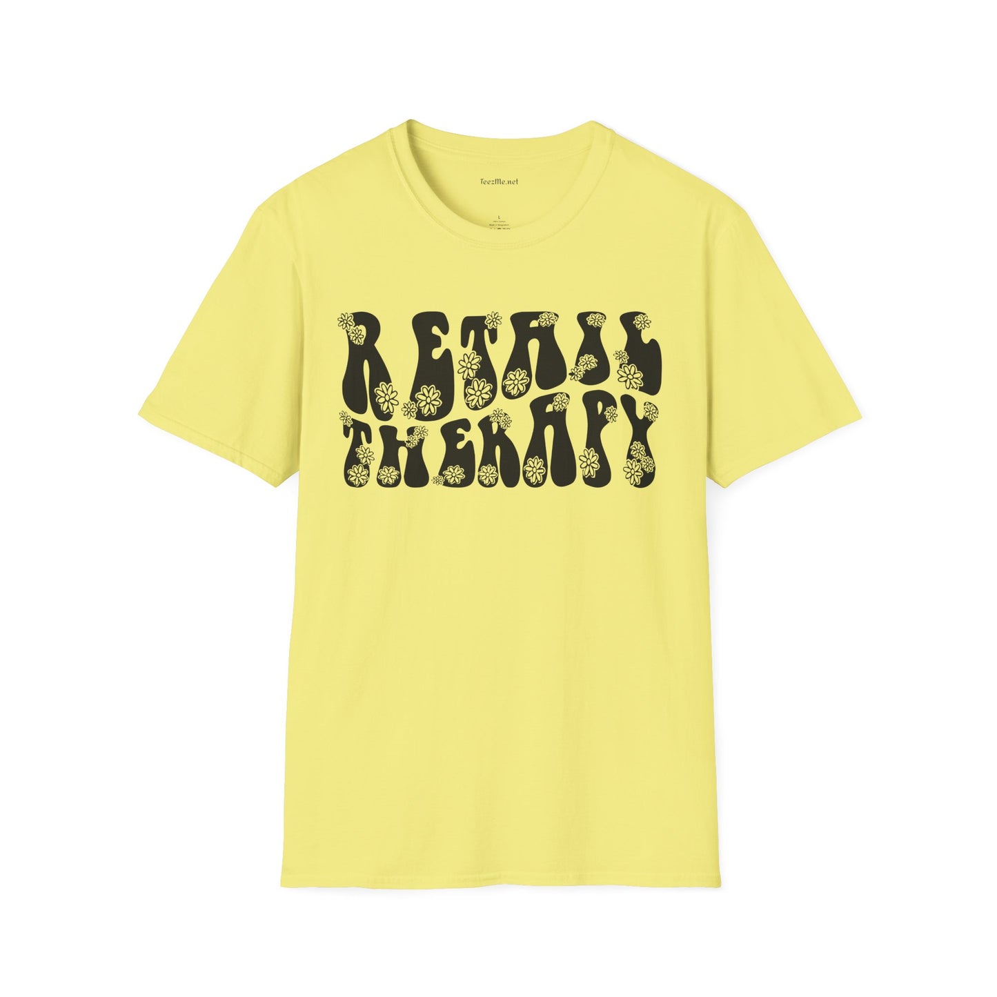 Retail Therapy Retro Unisex Softstyle T-Shirt 100% Cotton Graphic