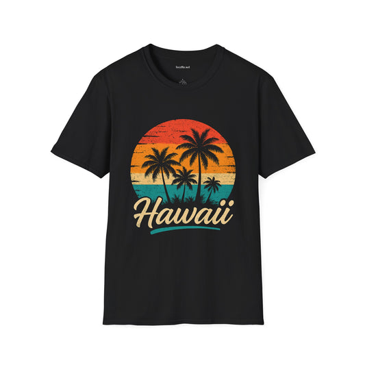 Retro Hawaii Unisex Softstyle T-Shirt 100% Cotton