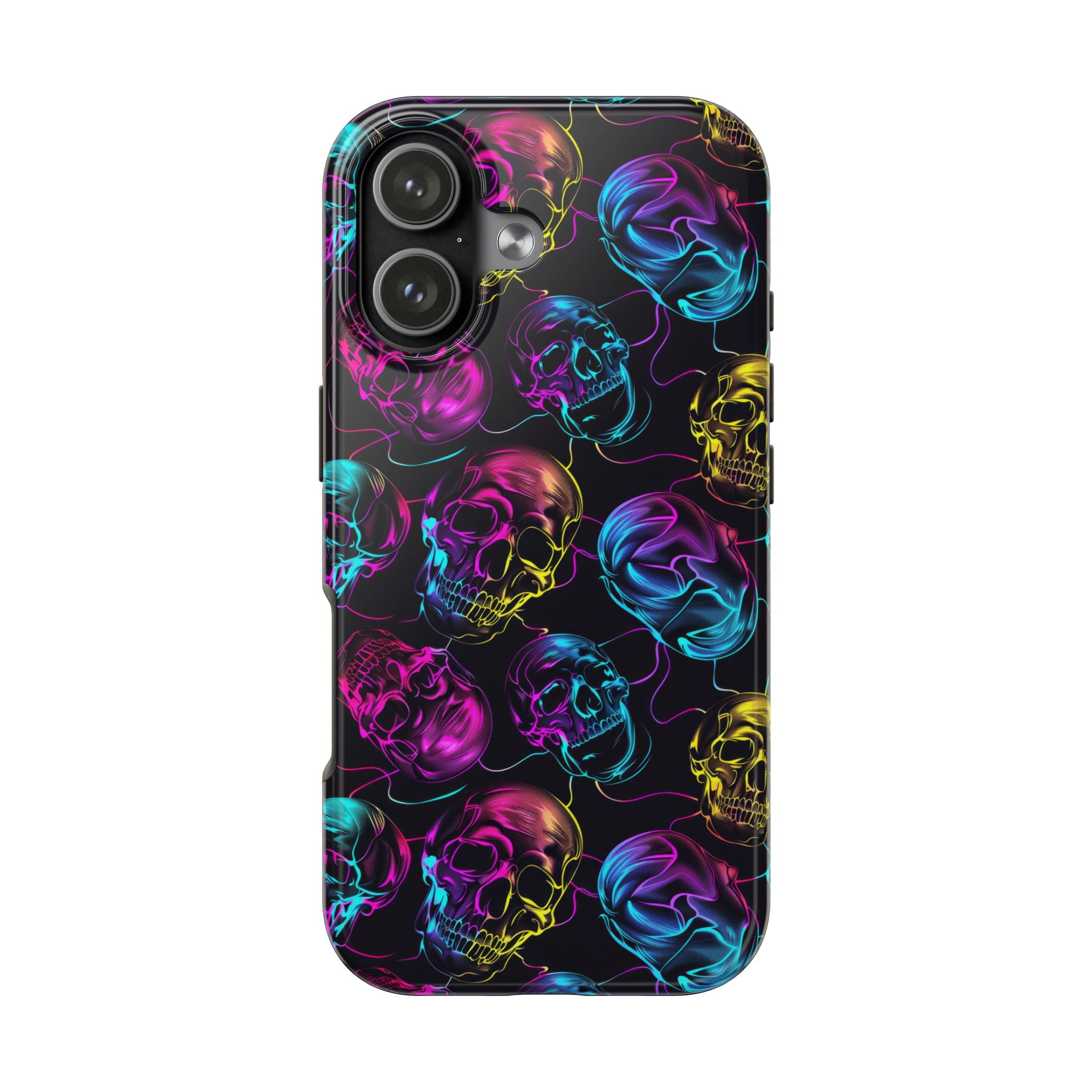 Neon Skull Cell Phone Case Tough Phone Cases
