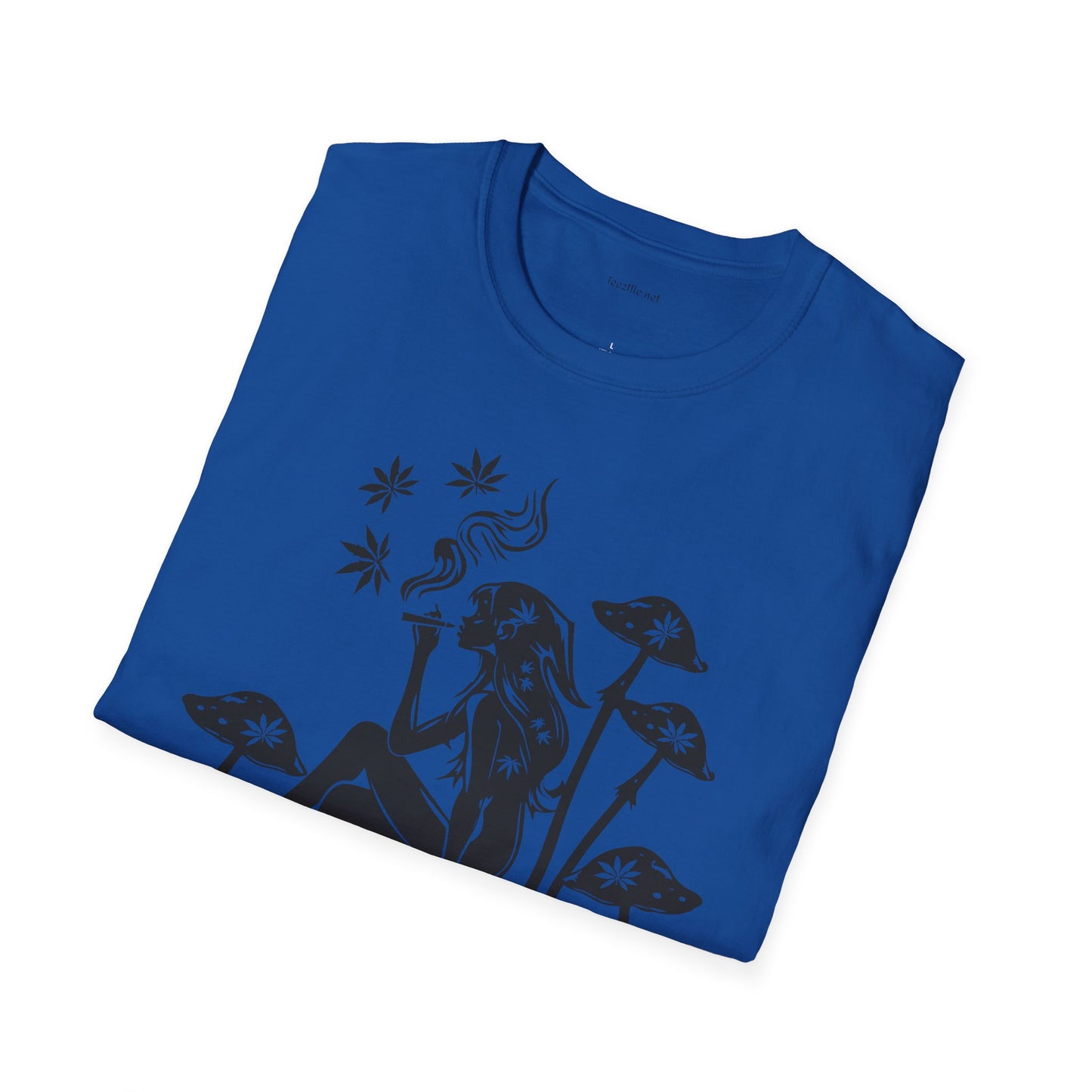 Fairy Smoking Weed - Unisex Softstyle T-Shirt 100% Cotton Graphic