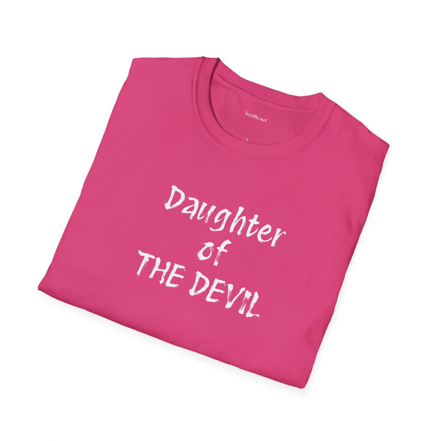 Daughter of THE DEVIL - Unisex Softstyle T-Shirt 100% Cotton Graphic