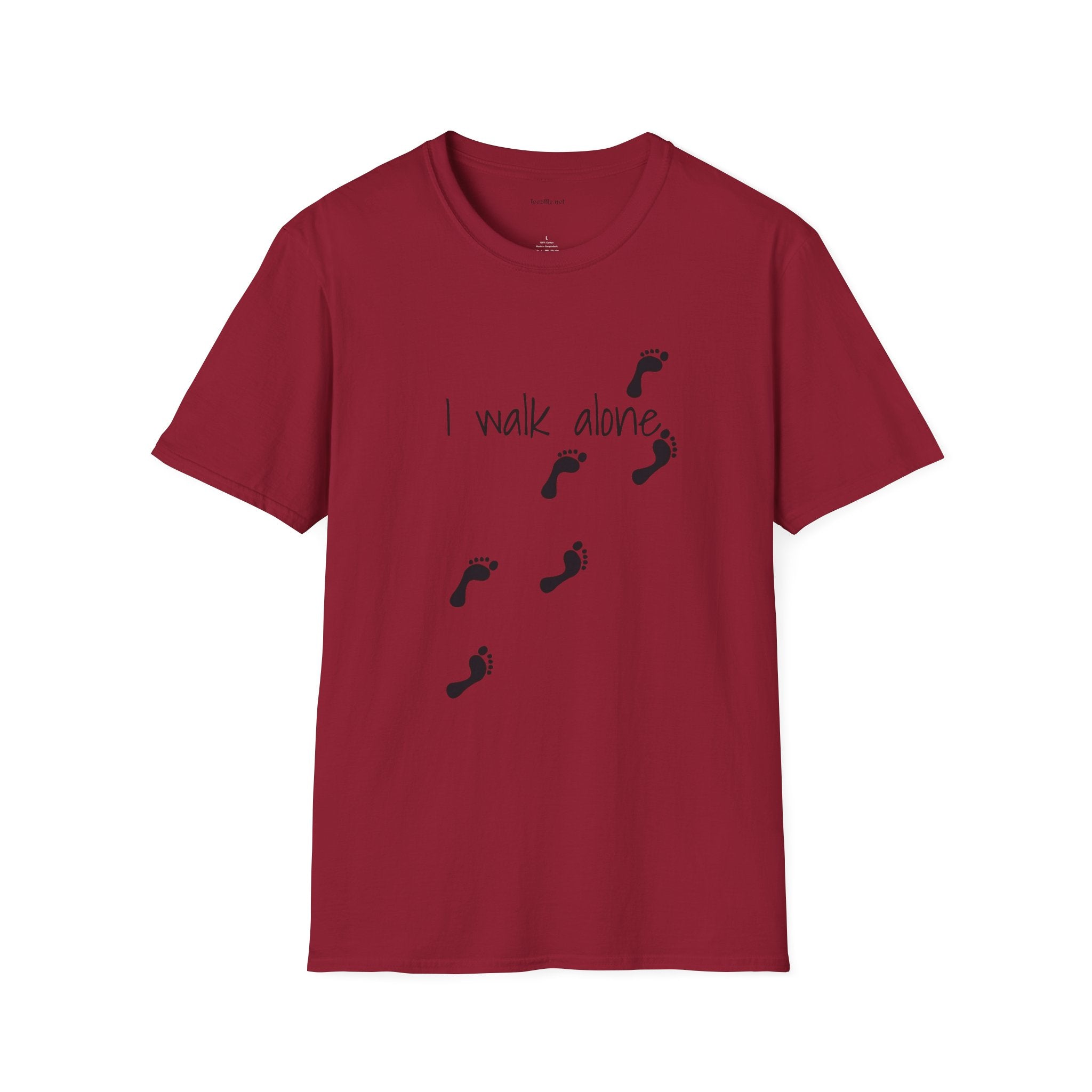 I walk alone - Unisex Softstyle T-Shirt 100% Cotton Graphic