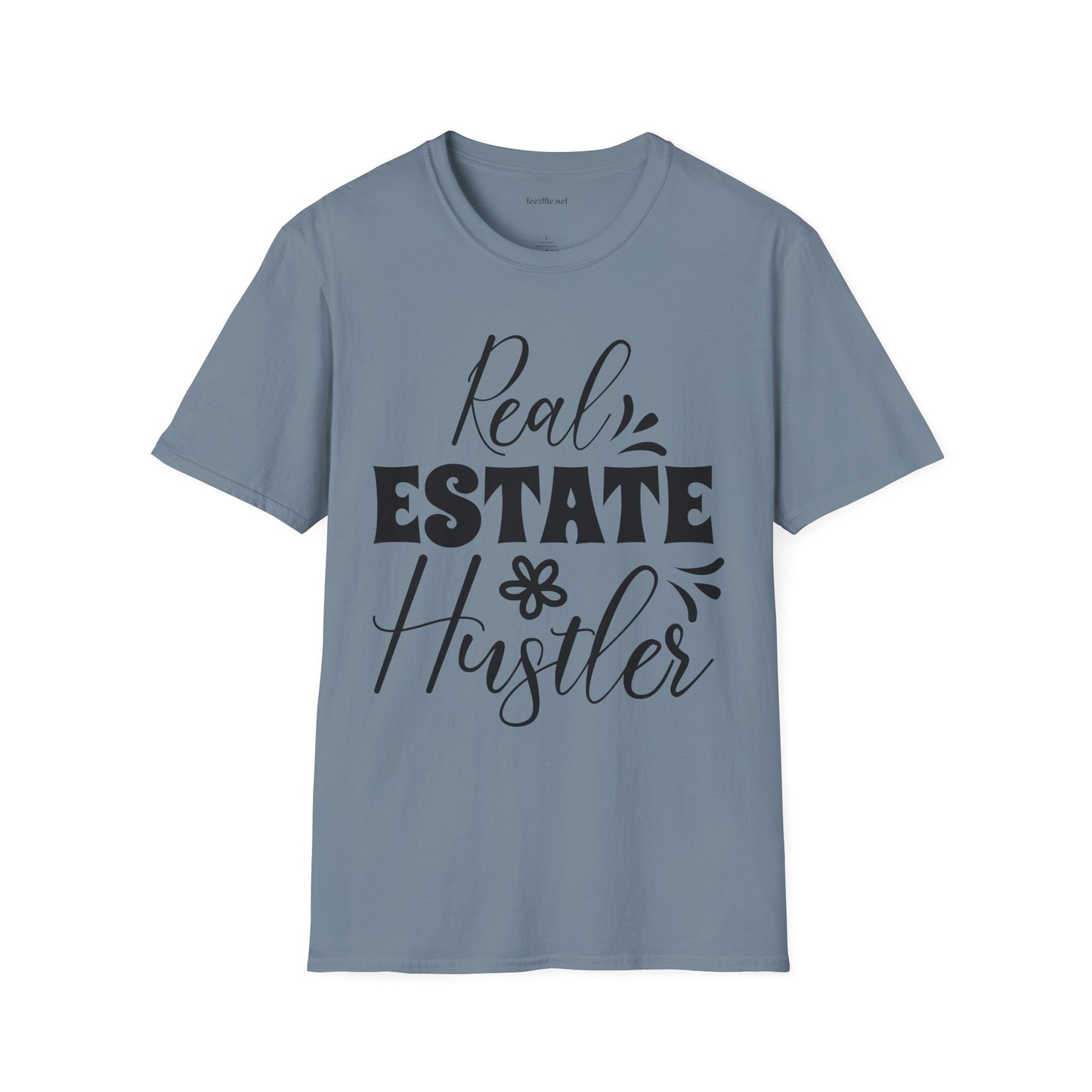 Real Estate Hustler Unisex Soft Style T-Shirt 100% Cotton Graphic