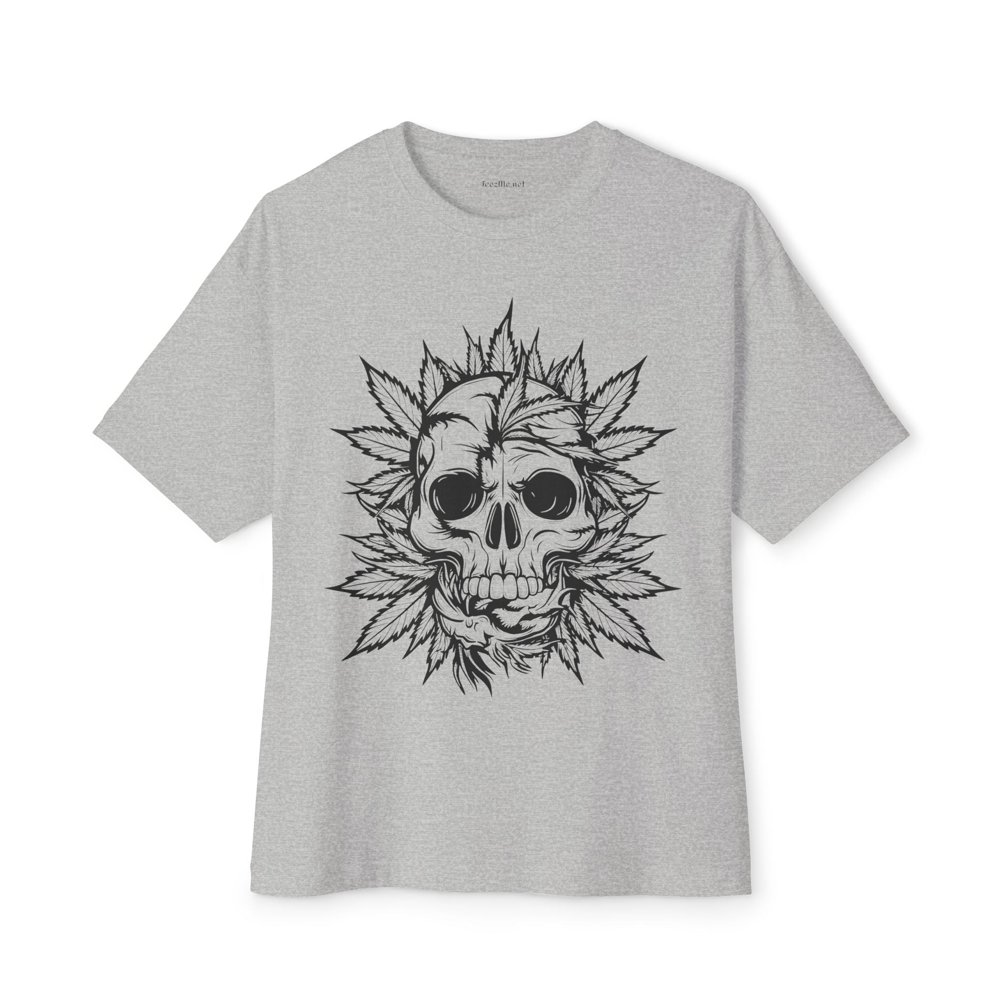 Weed Skull - Unisex Oversized Boxy Tee