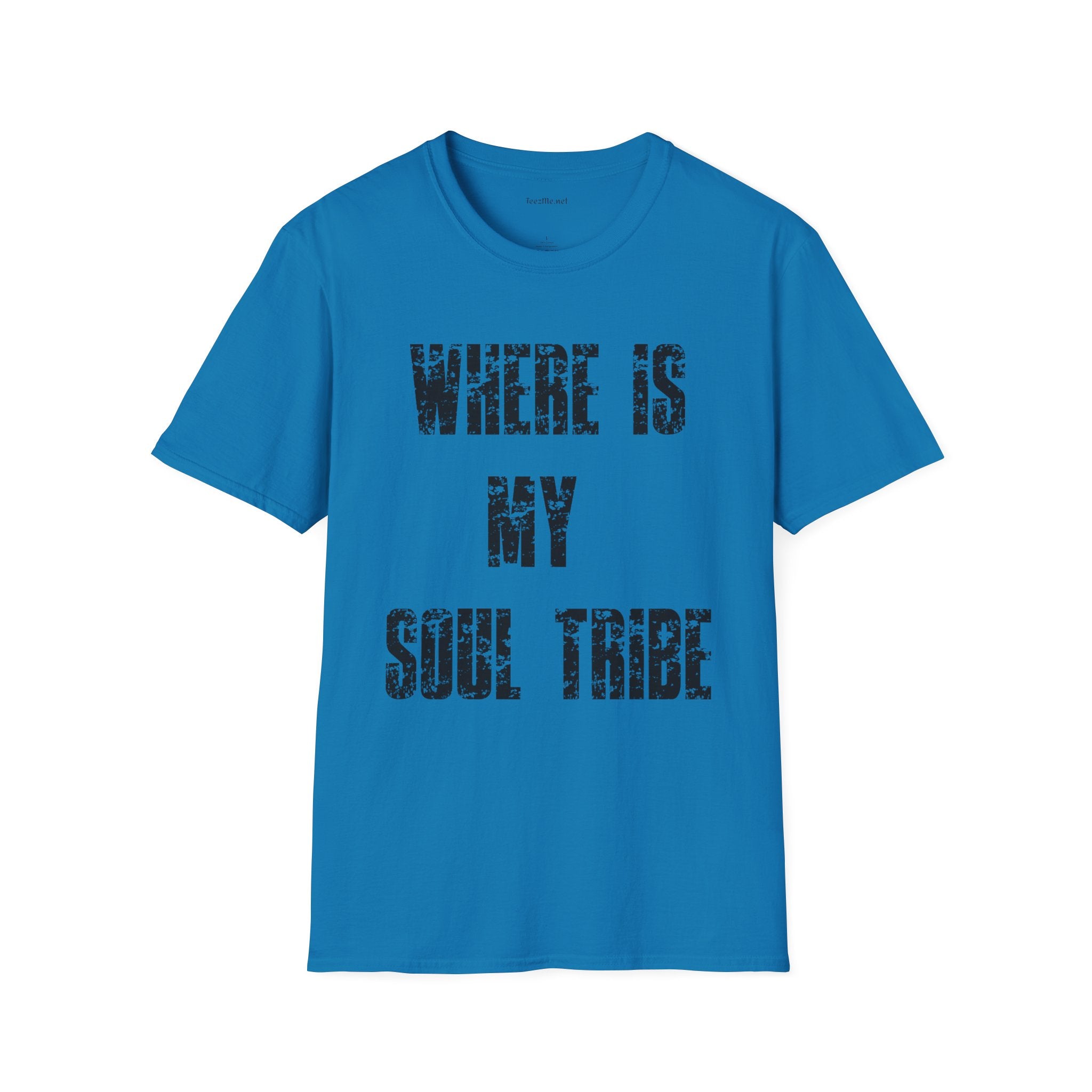 Where Is My Soul Tribe (Grunge) Unisex Soft Style T-Shirt 100% Cotton Graphic