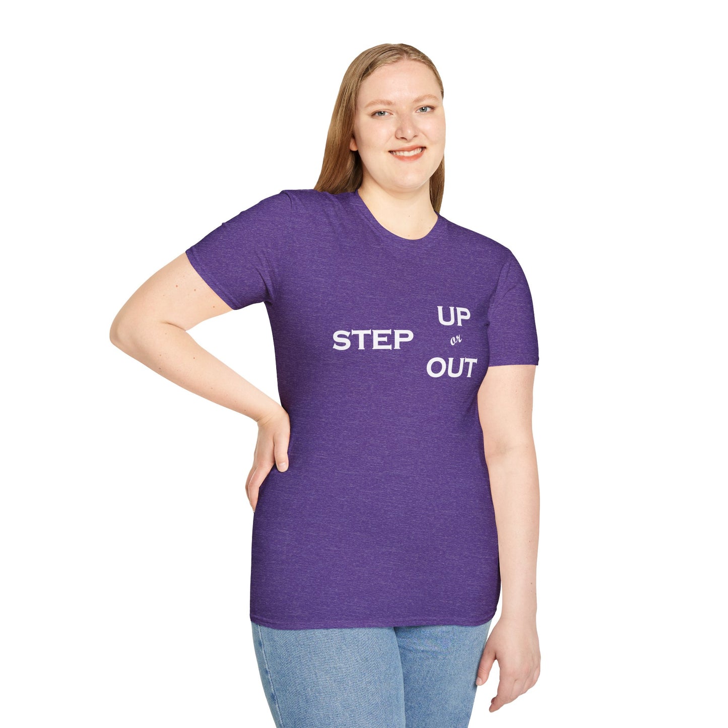 Step Up - Unisex Softstyle T-Shirt 100% Cotton Graphic