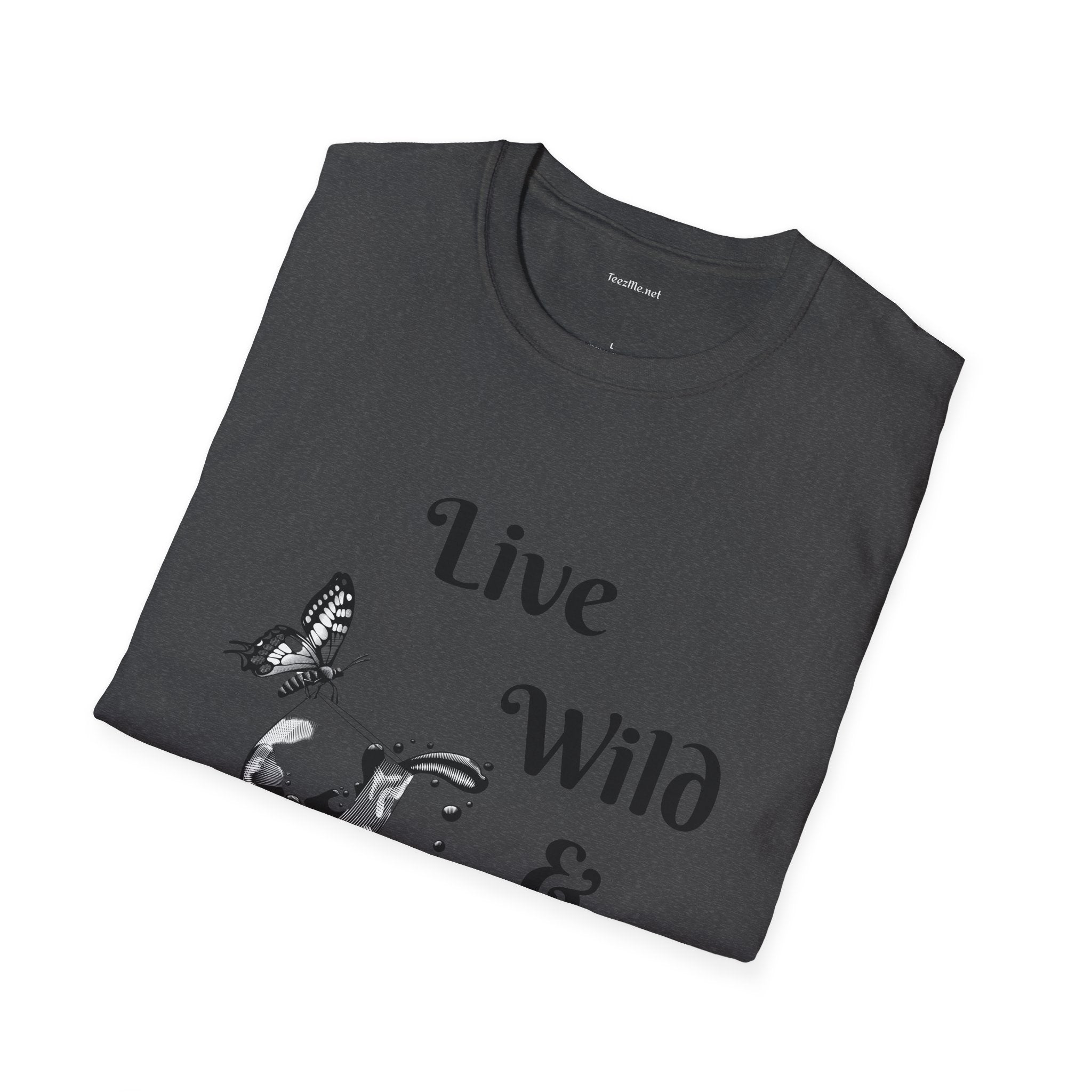 Live Wild & Free -  Unisex Softstyle T-Shirt 100% Cotton Graphic