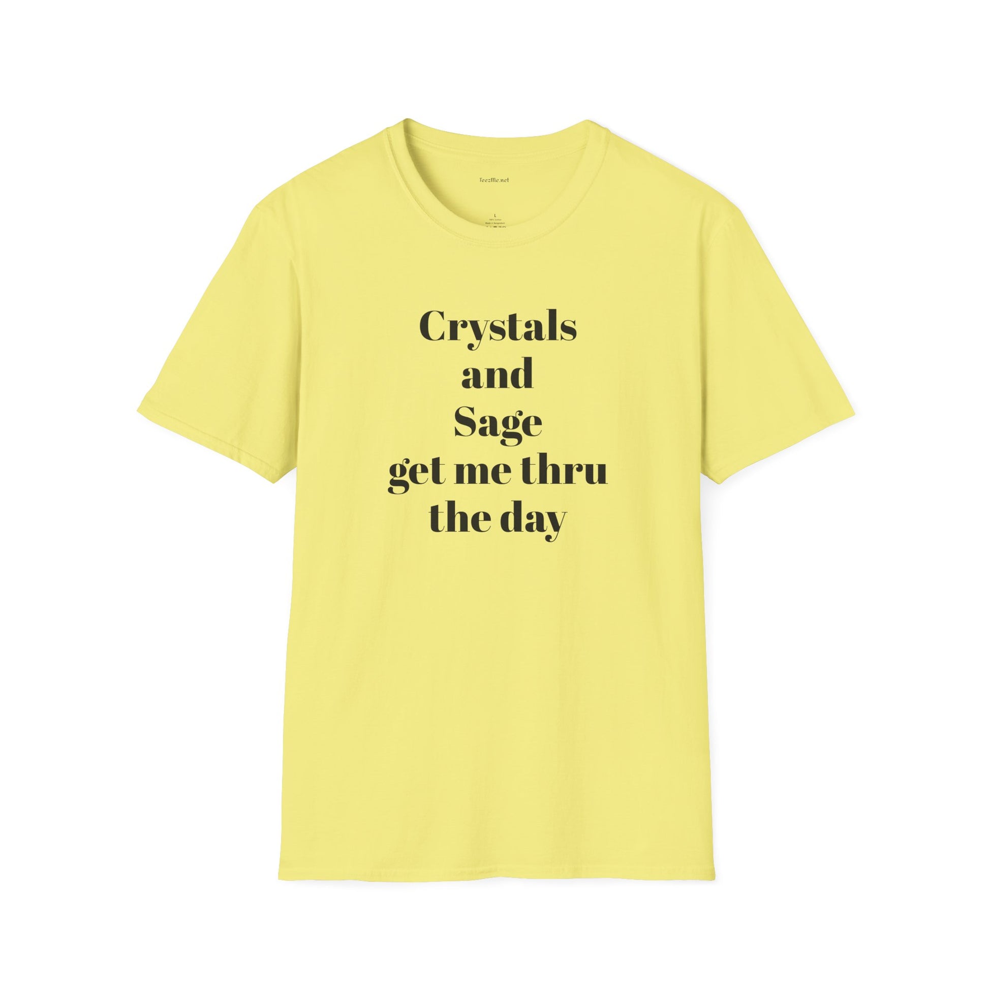 Crystals and Sage - Unisex Softstyle T-Shirt 100% Cotton Graphic