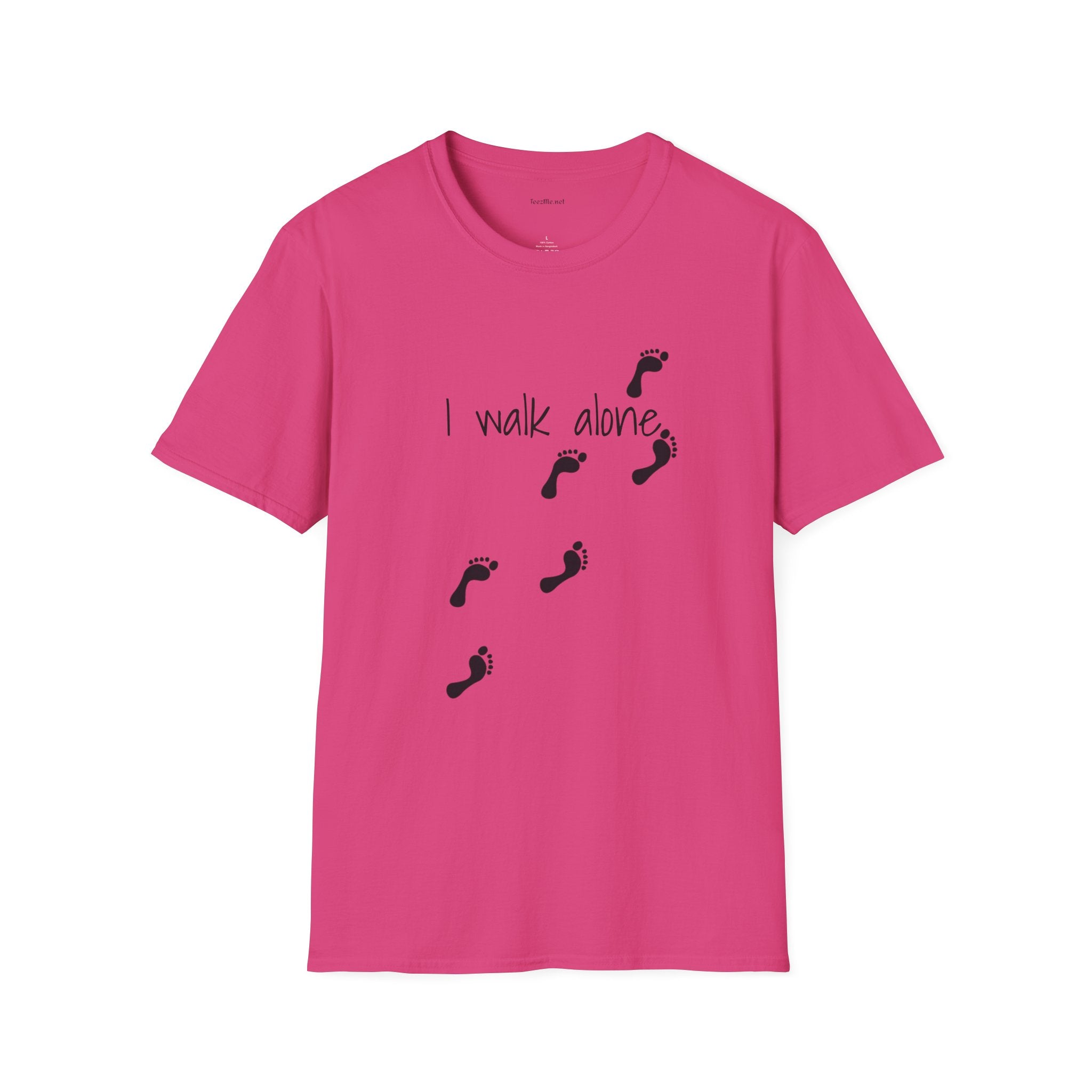 I walk alone - Unisex Softstyle T-Shirt 100% Cotton Graphic