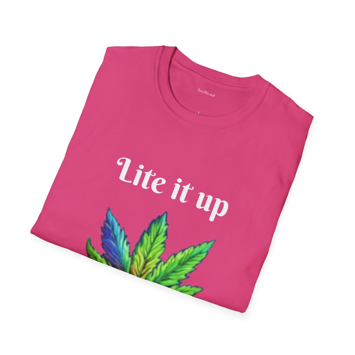 Lite it up - Unisex Softstyle T-Shirt 100% Cotton Graphic