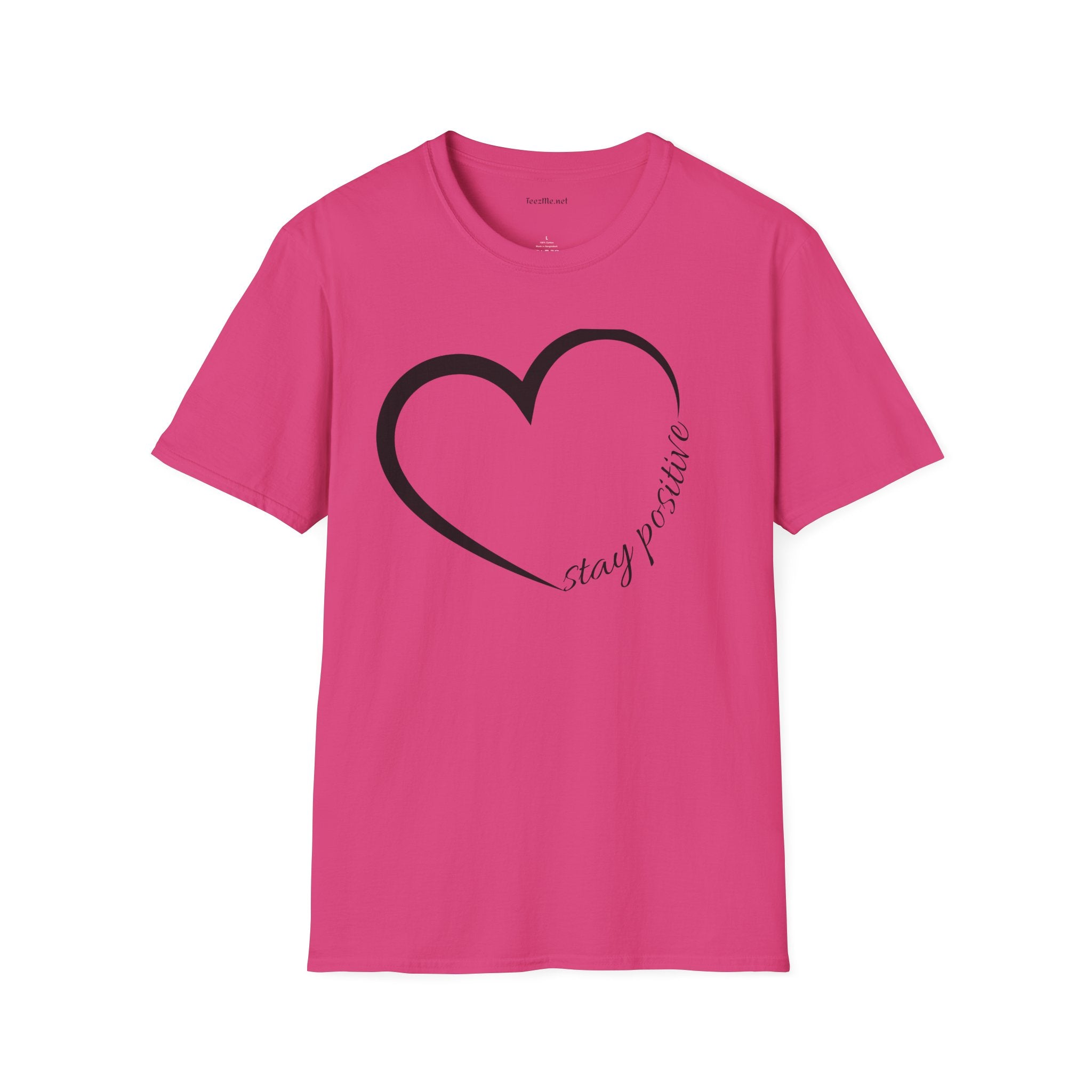 Stay Positive Unisex Softstyle T-Shirt 100% Cotton Graphic