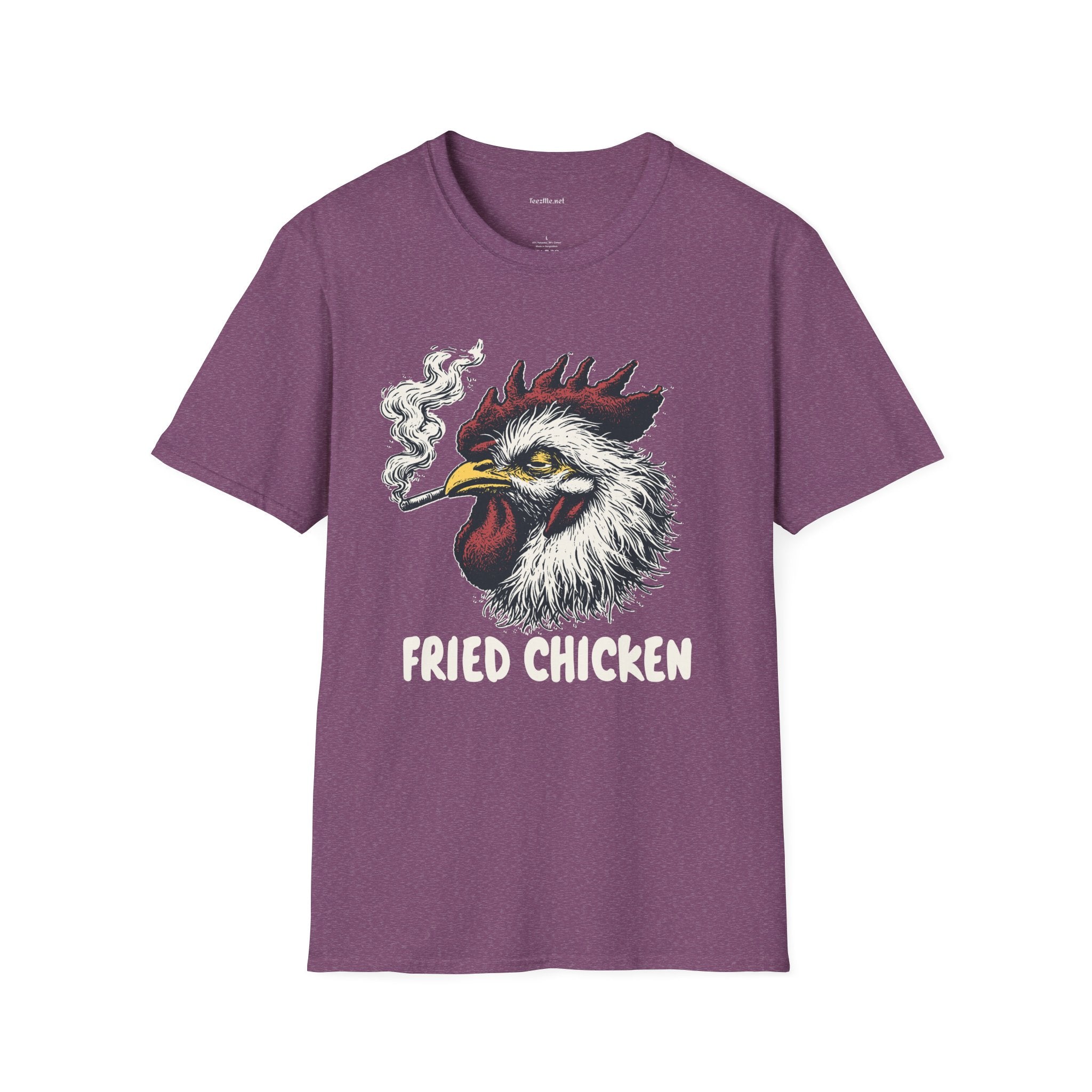 Fried Chicken Weed Unisex Softstyle T-Shirt 100% Cotton Graphic