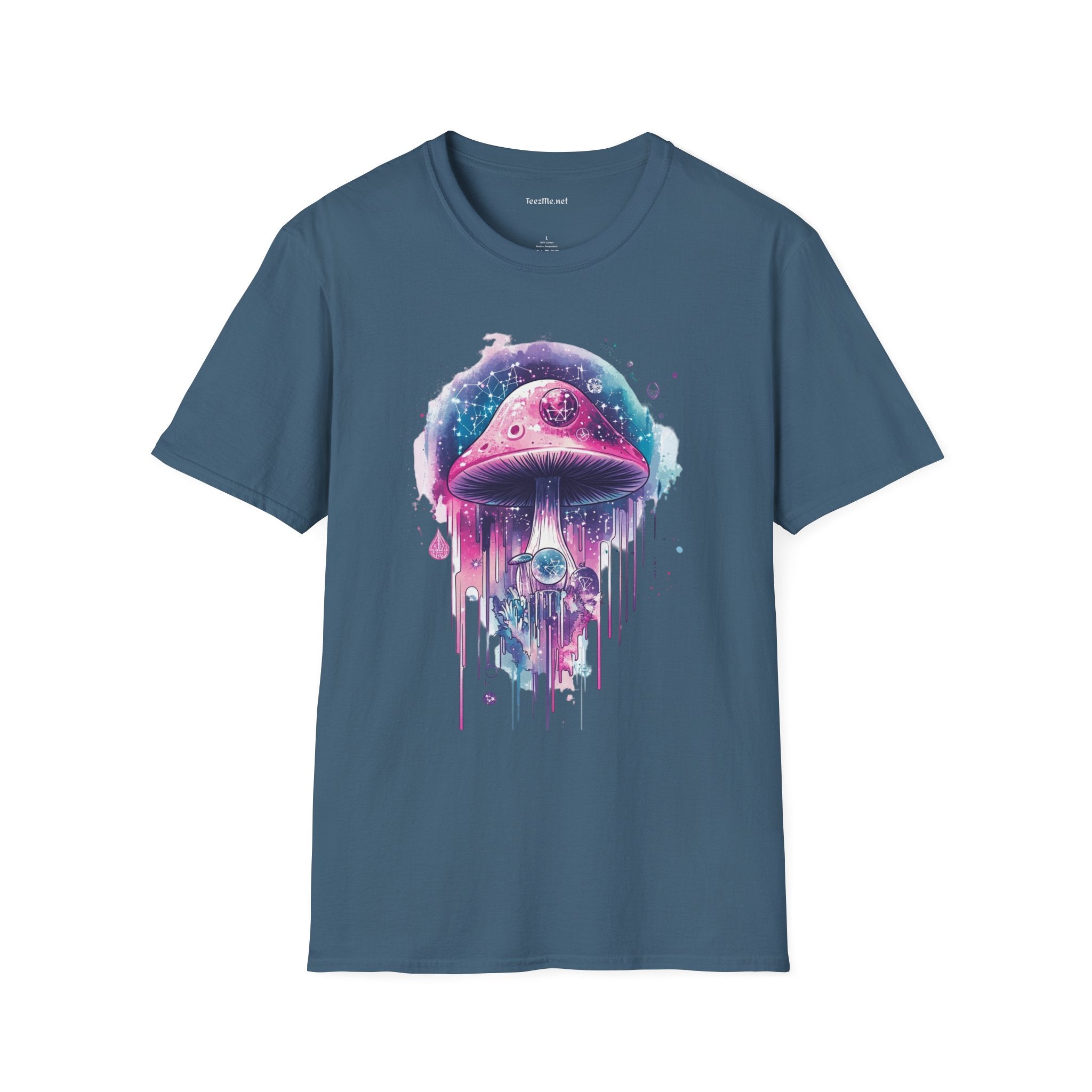 Abstract Mushroom Unisex Softstyle T-Shirt 100% Cotton Graphic