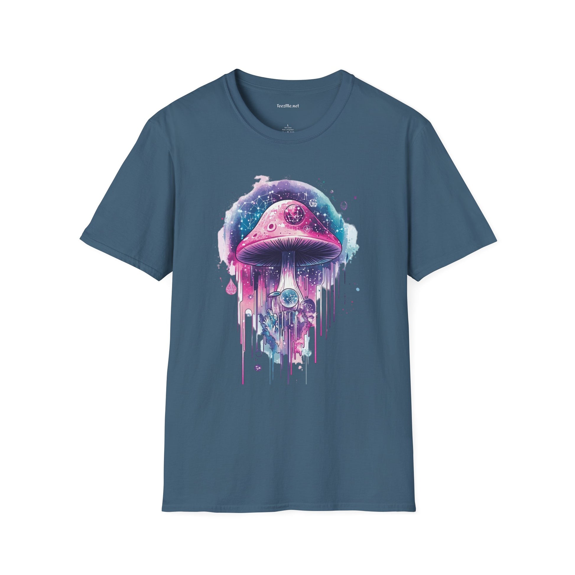 Abstract Mushroom Unisex Softstyle T-Shirt 100% Cotton Graphic