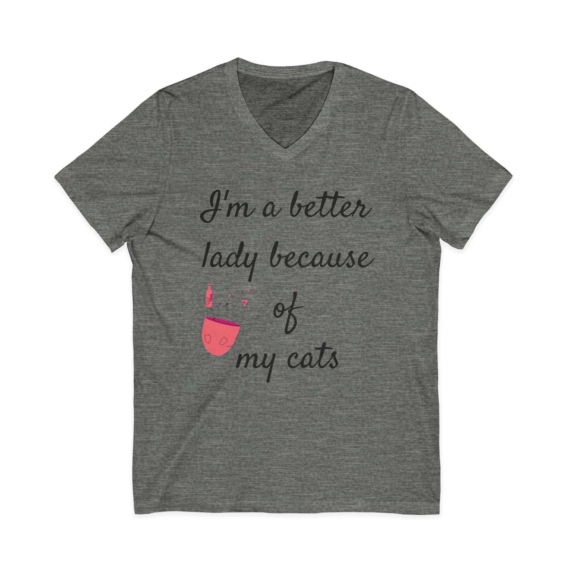 I'm a better lady - Unisex Jersey Short Sleeve V-Neck Tee