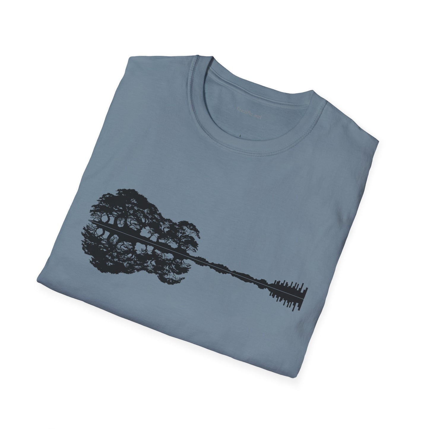 Lake Shadow Guitar Unisex Softstyle T-Shirt 100% Cotton Graphic