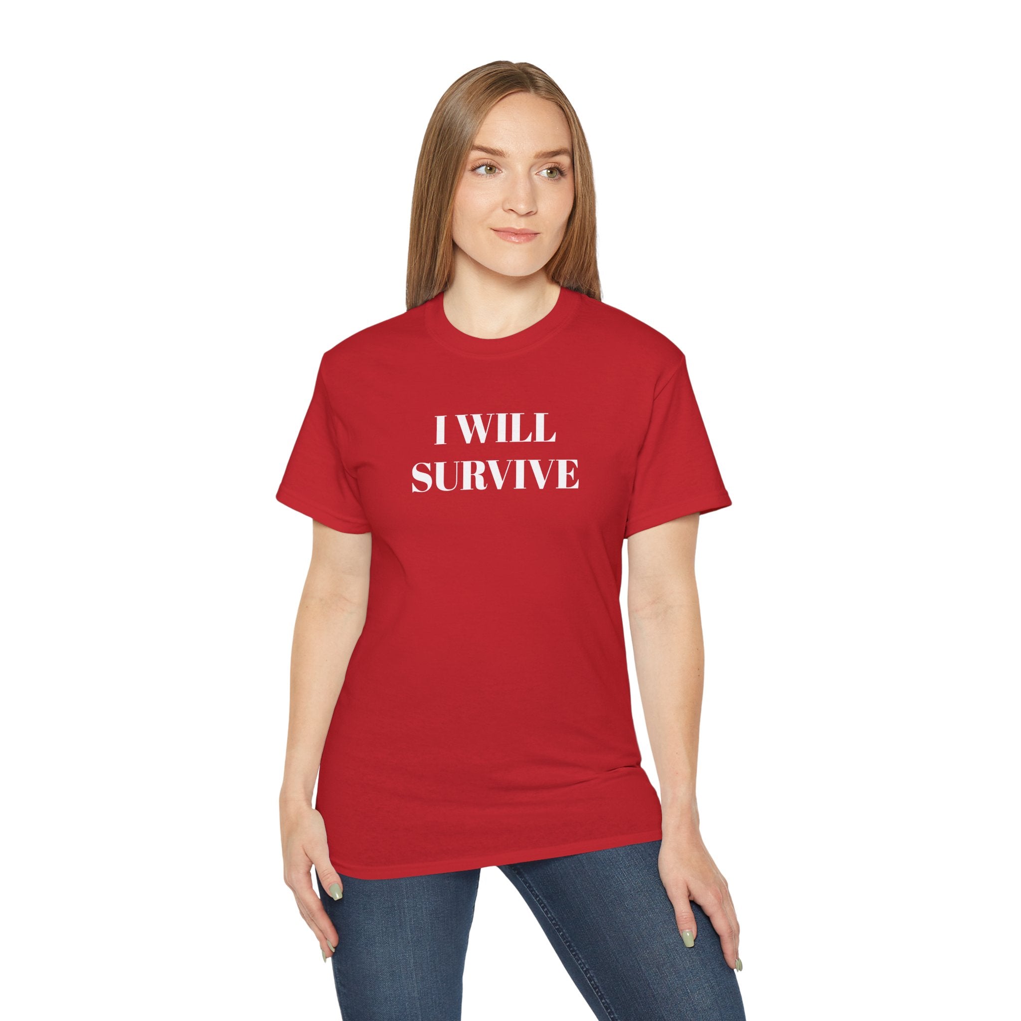 I WILL SURVIVE- Unisex Ultra Cotton Tee 100% Cotton Graphic