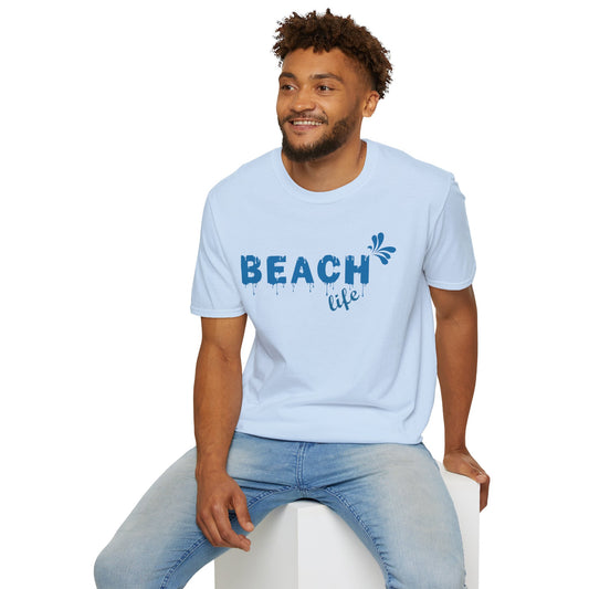 Beach Life Unisex Softstyle T-Shirt 100% Cotton Graphic