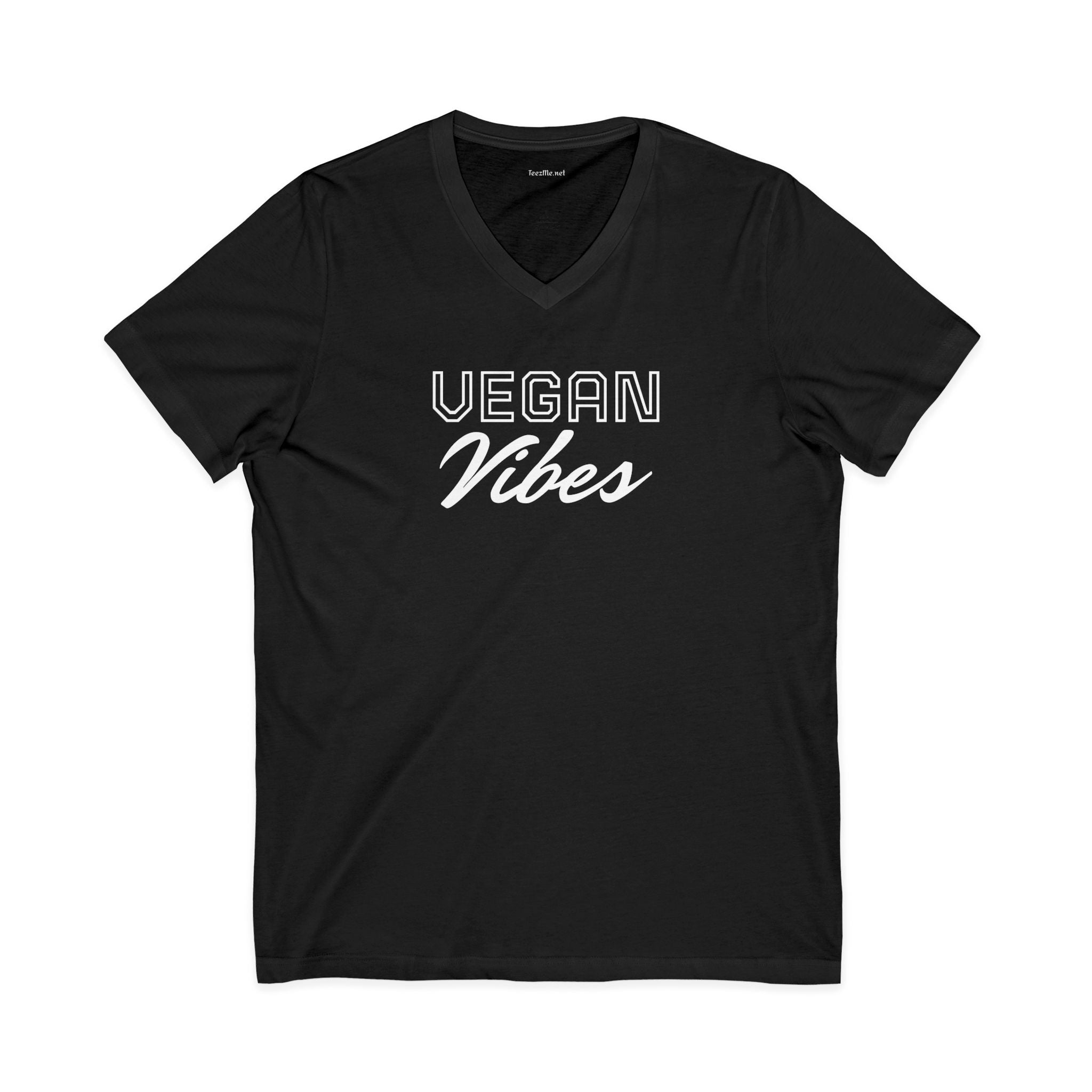 VEGAN Vibes Unisex Jersey Short Sleeve V-Neck Tee