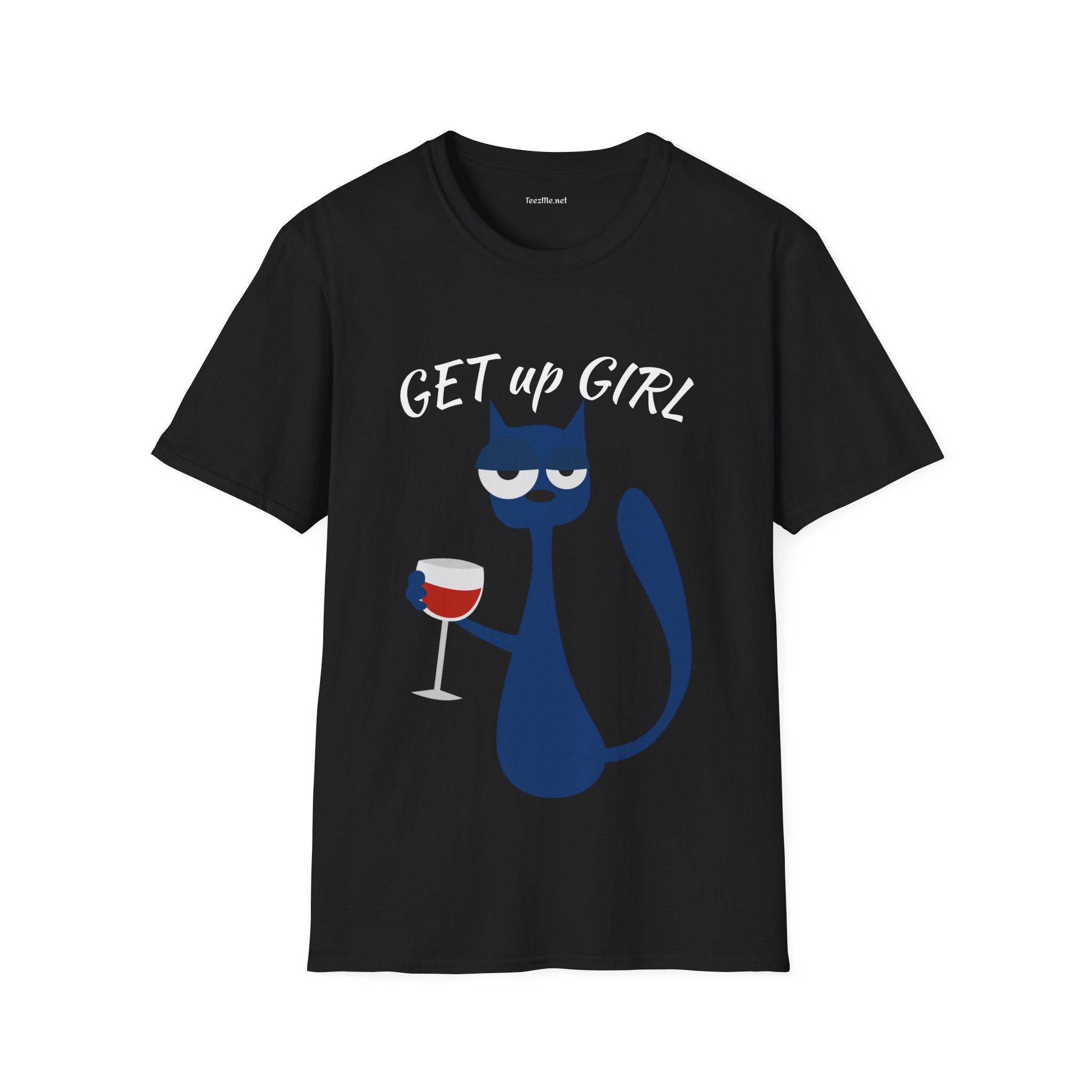 GET up GIRL - Unisex Soft-Style Cotton Tee 100% Cotton Graphic