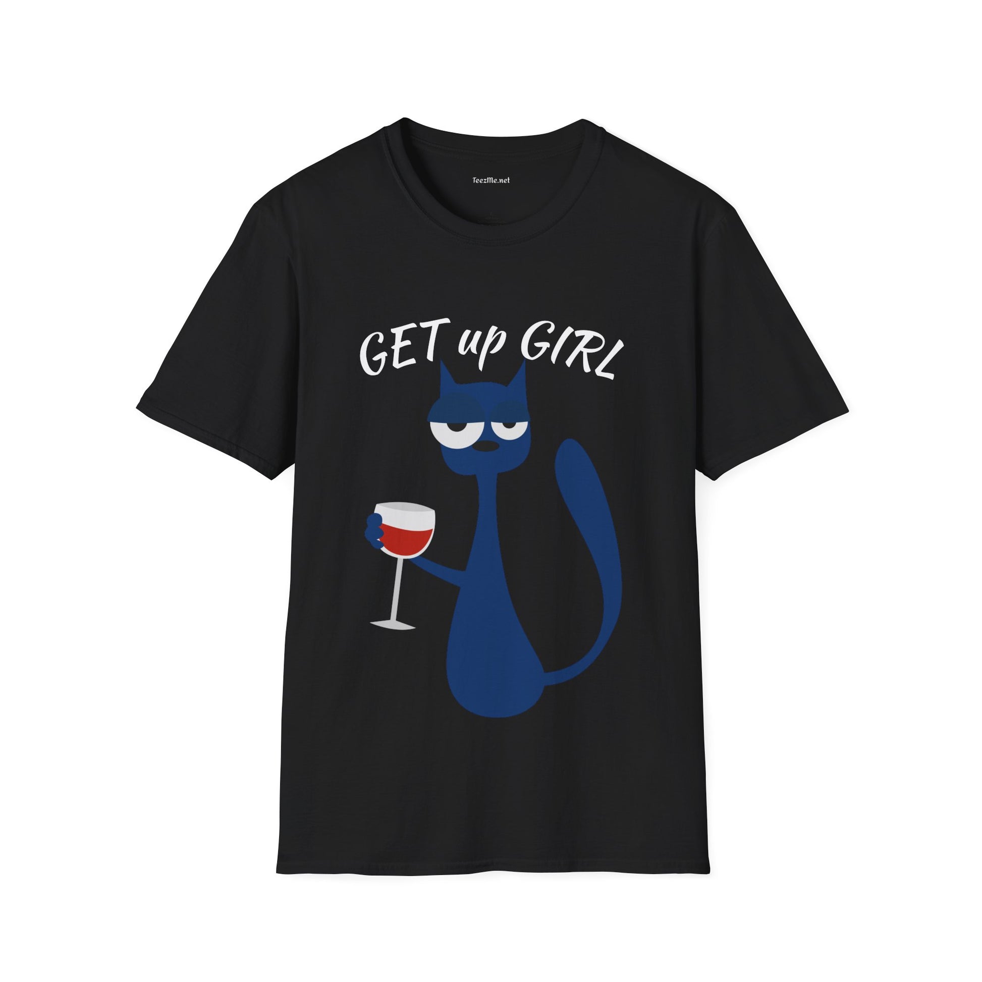GET up GIRL - Unisex Soft-Style Cotton Tee 100% Cotton Graphic