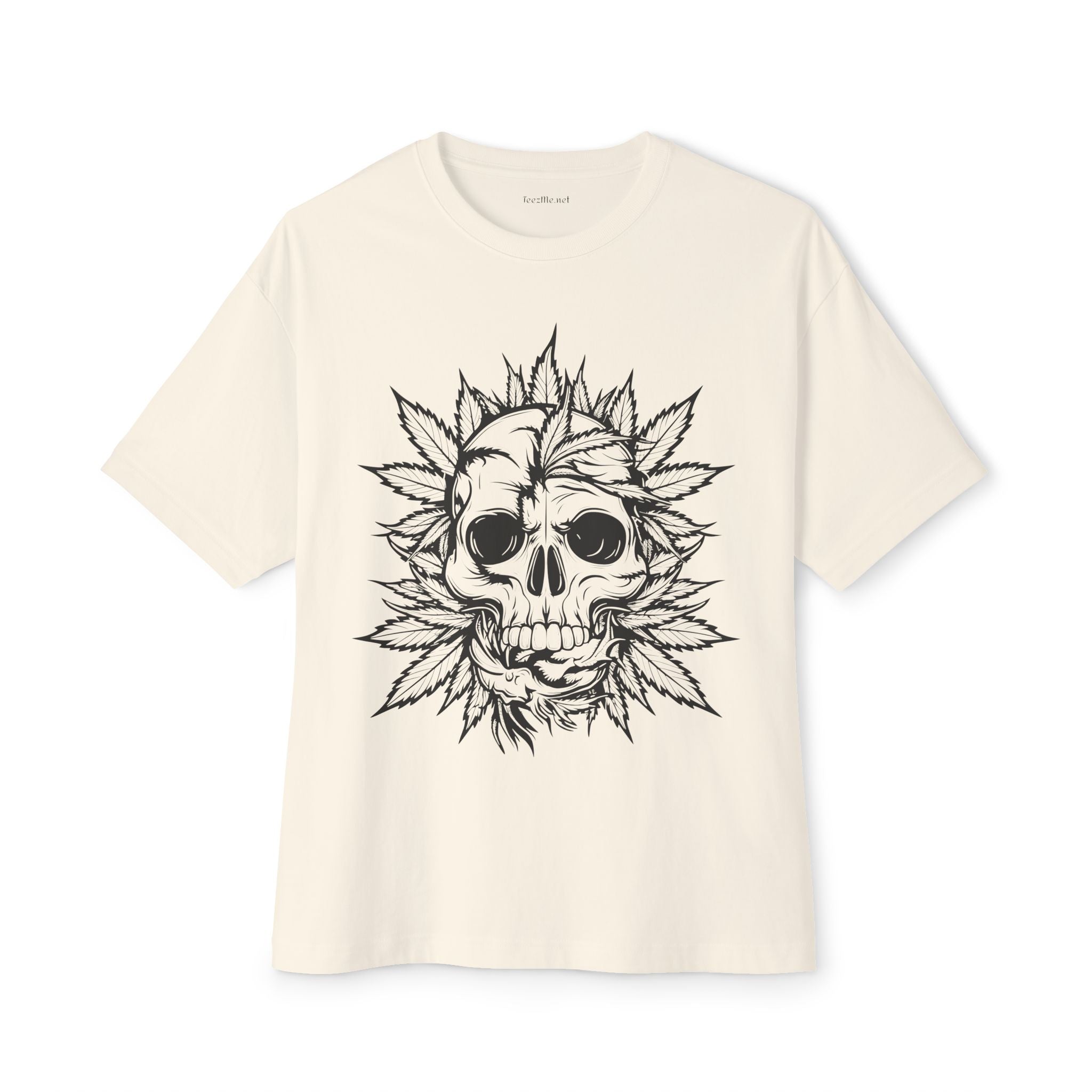 Weed Skull - Unisex Oversized Boxy Tee