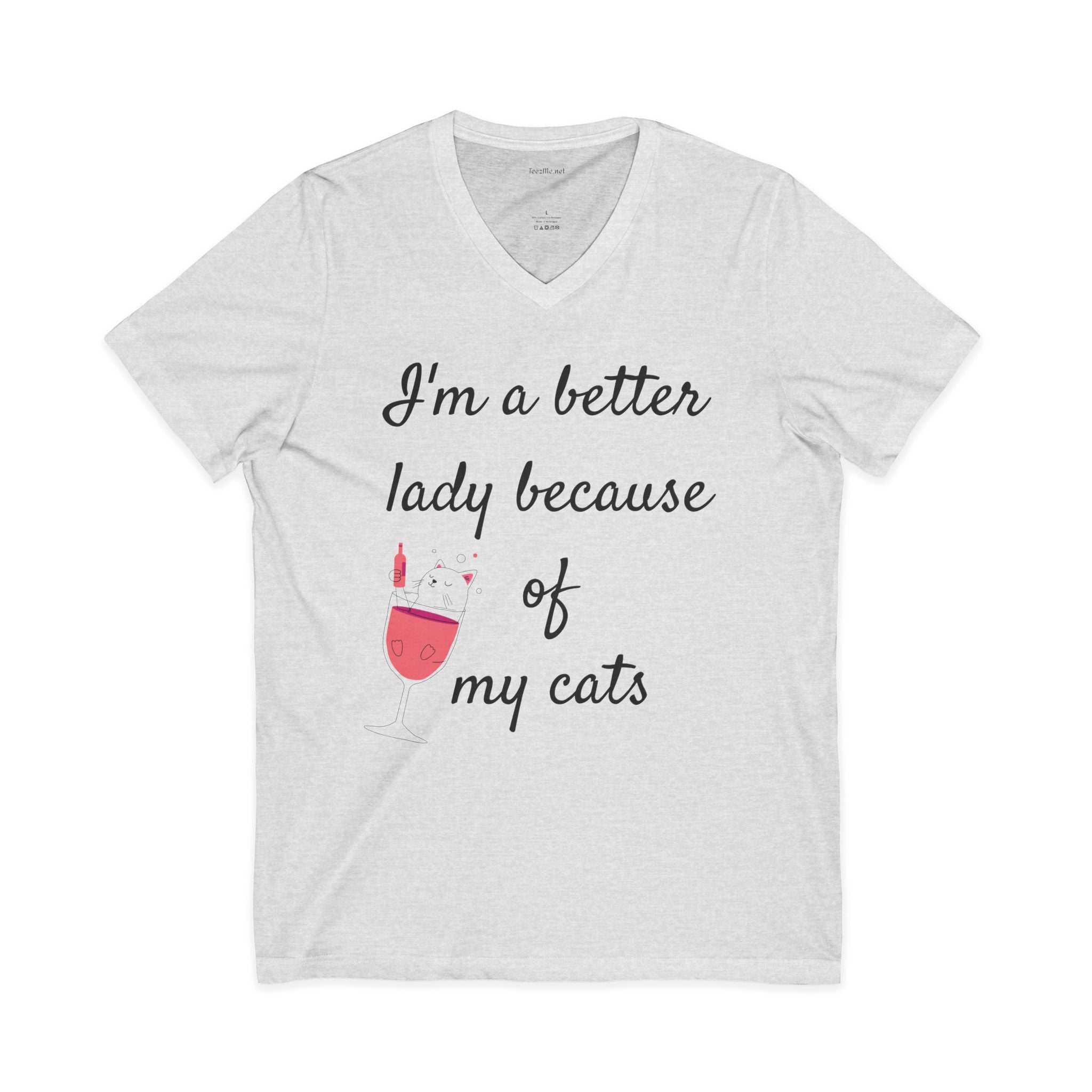 I'm a better lady - Unisex Jersey Short Sleeve V-Neck Tee