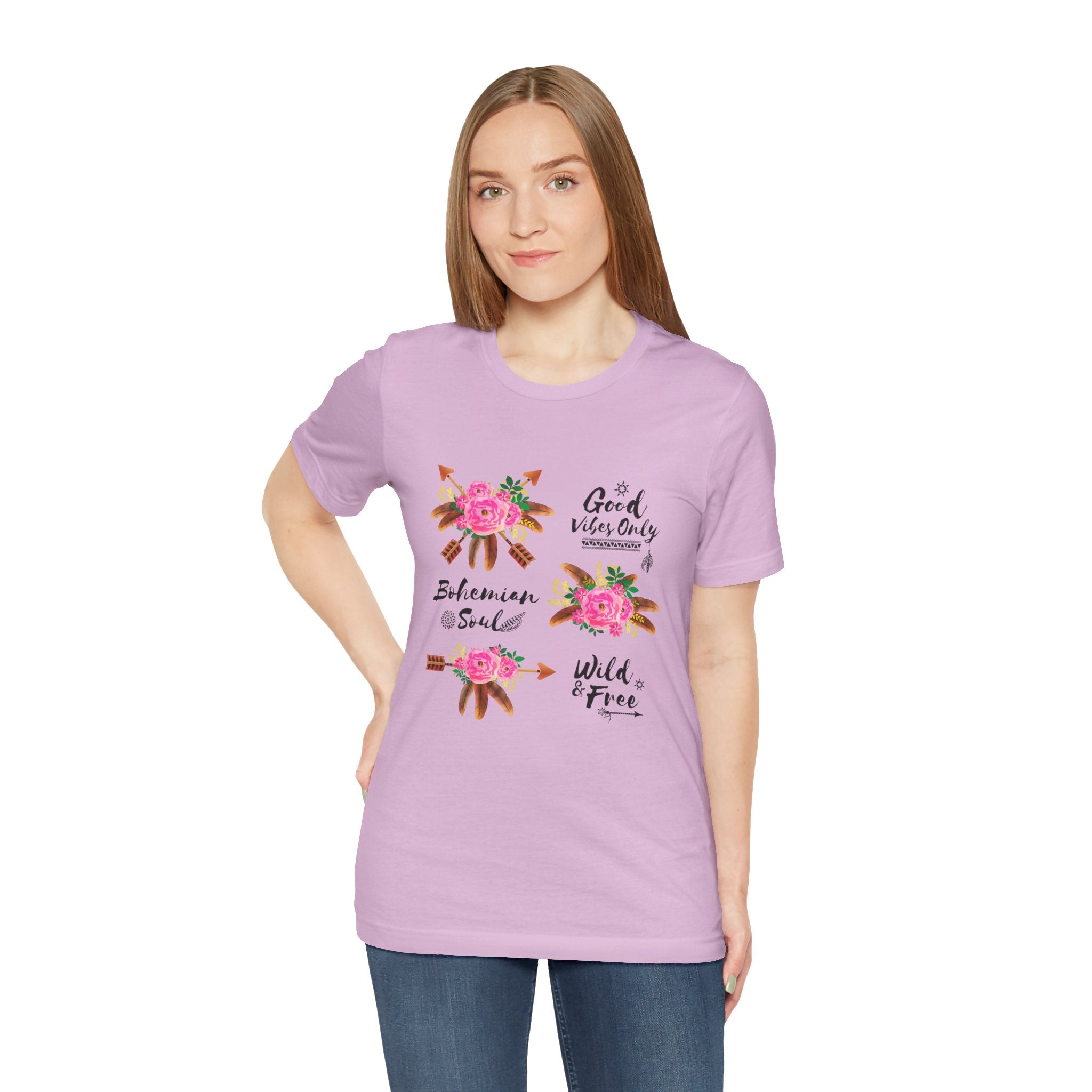 Wild & Free - Unisex Jersey Short Sleeve Tee #BOHO