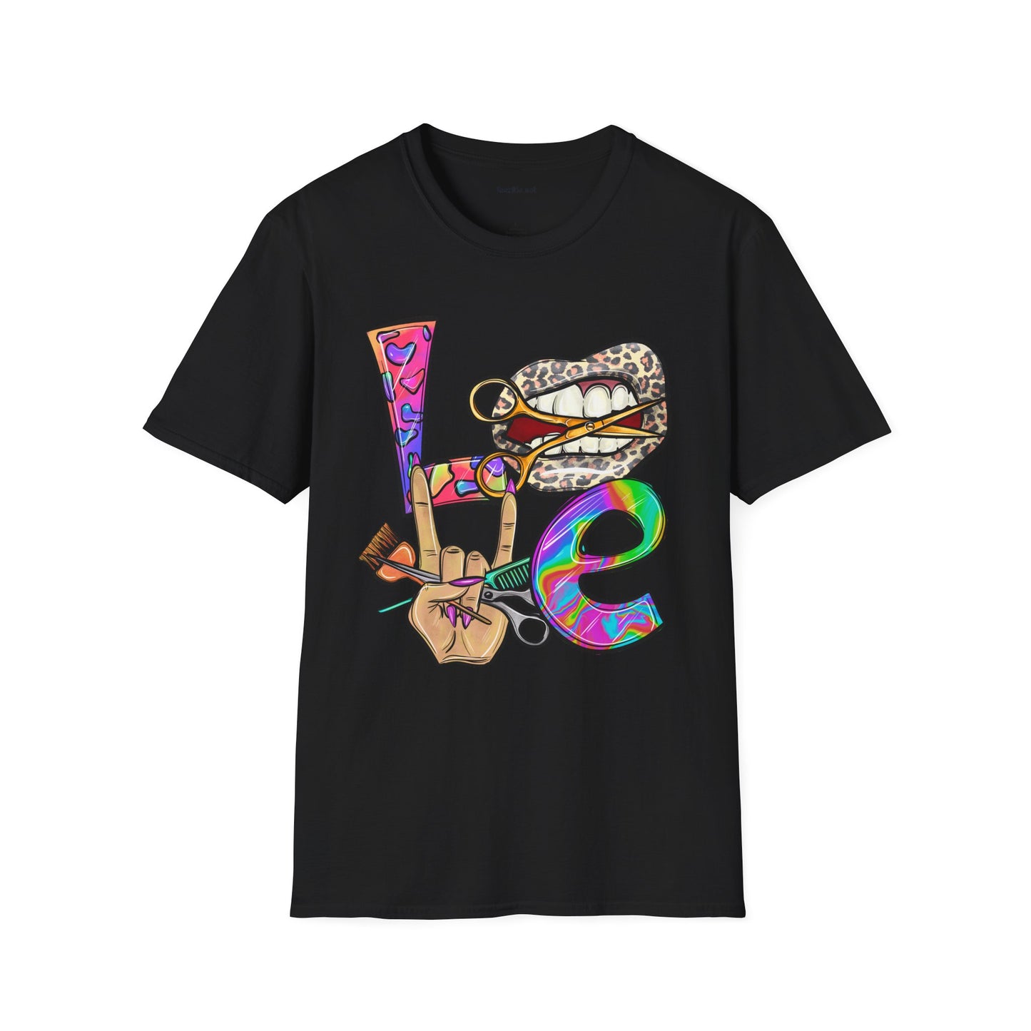 Hairstylist Love Unisex Softstyle T-Shirt 100% Cotton Graphic
