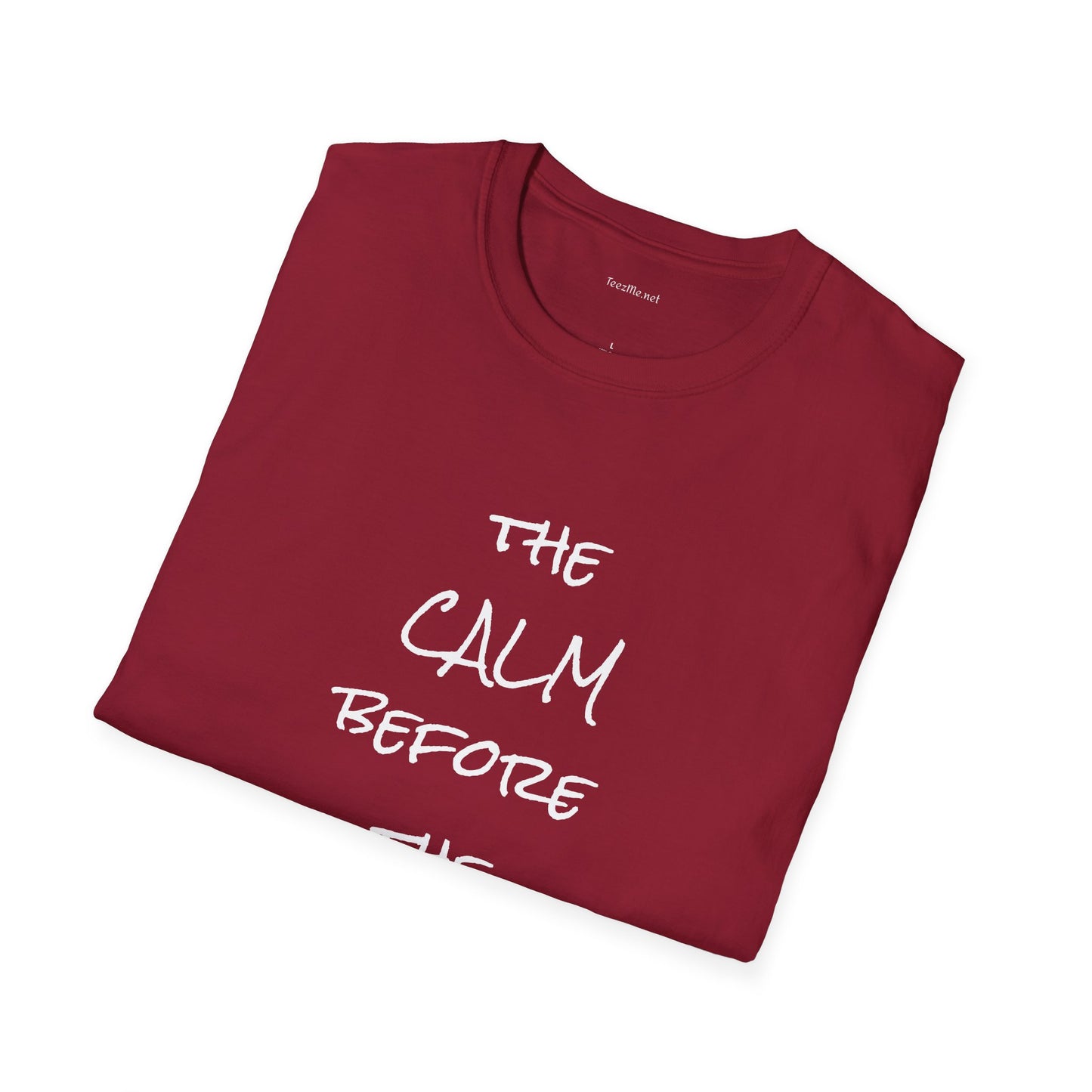 The CALM before the STORM - Unisex Softstyle T-Shirt 100% Cotton Graphic