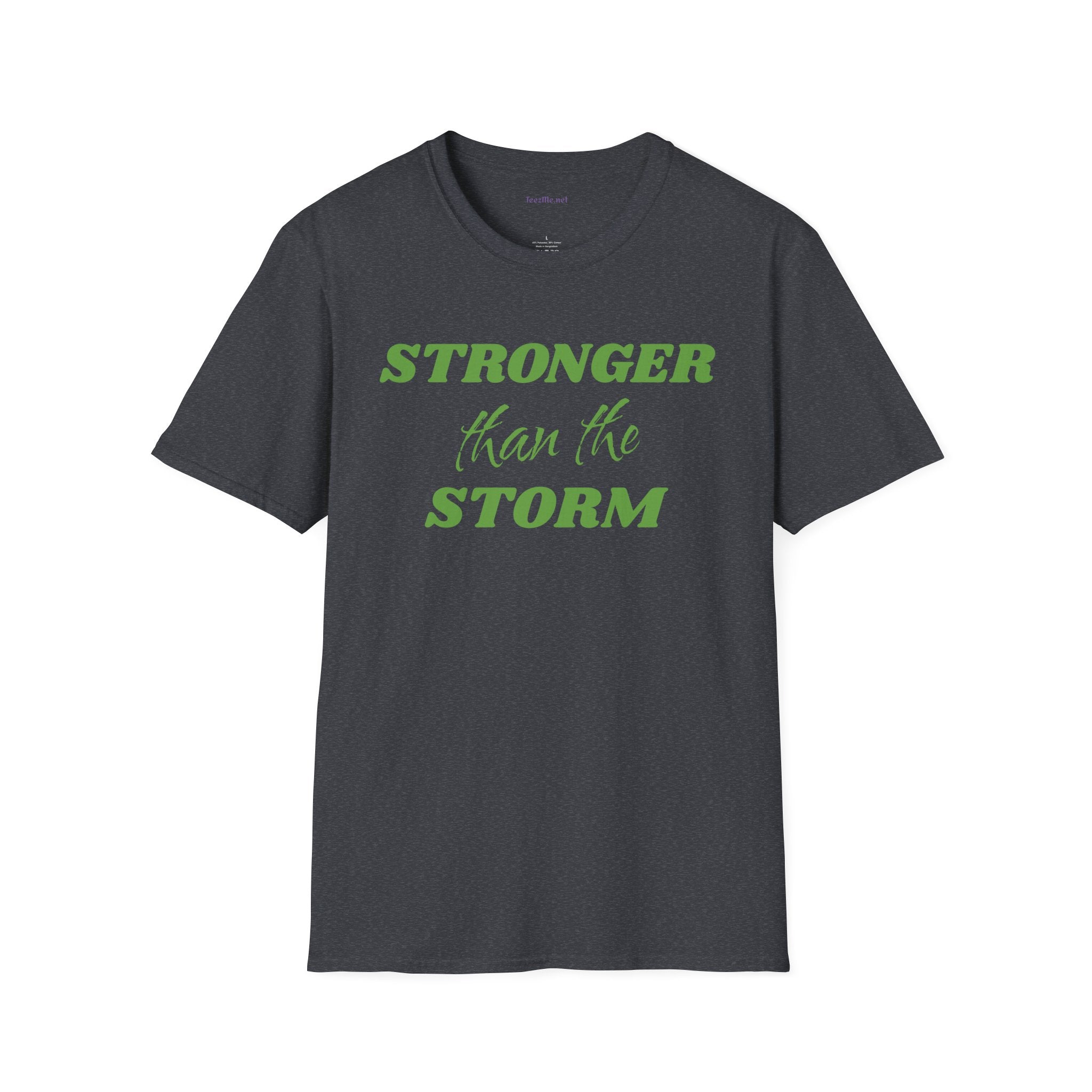 Stronger than the Storm Lymphoma Cancer Unisex Softstyle T-Shirt 100% Cotton Graphic
