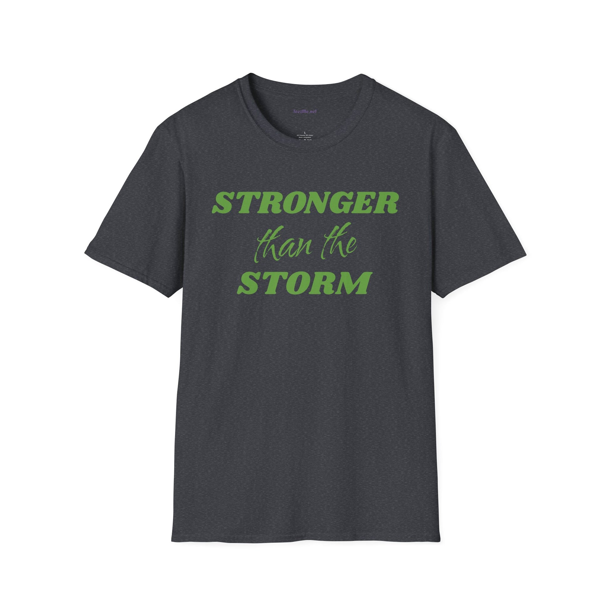 Stronger than the Storm Lymphoma Cancer Unisex Softstyle T-Shirt 100% Cotton Graphic