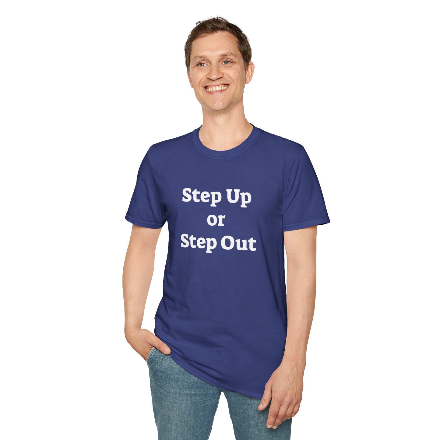 Step Up - Unisex Softstyle T-Shirt 100% Cotton Graphic