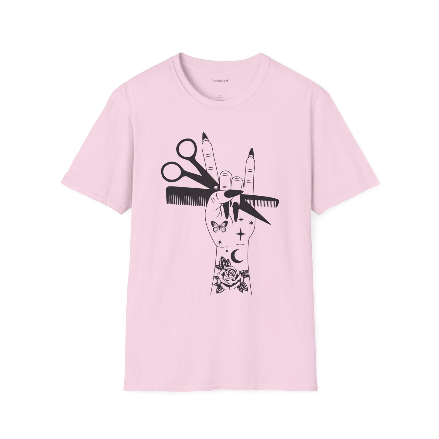 Hairstylist Boho Unisex Softstyle T-Shirt 100% Cotton Graphic