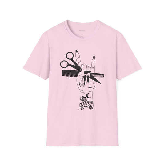 Hairstylist Boho Unisex Softstyle T-Shirt 100% Cotton Graphic