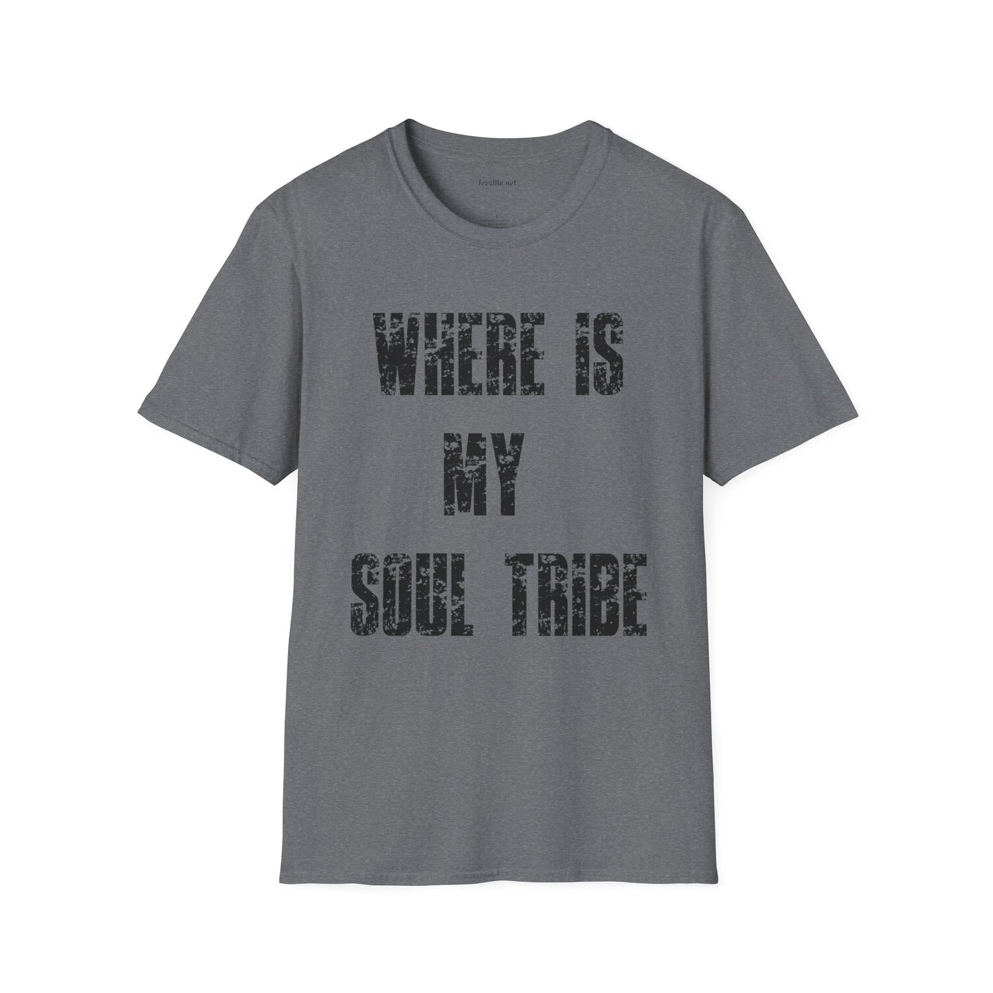 Where Is My Soul Tribe (Grunge) Unisex Soft Style T-Shirt 100% Cotton Graphic
