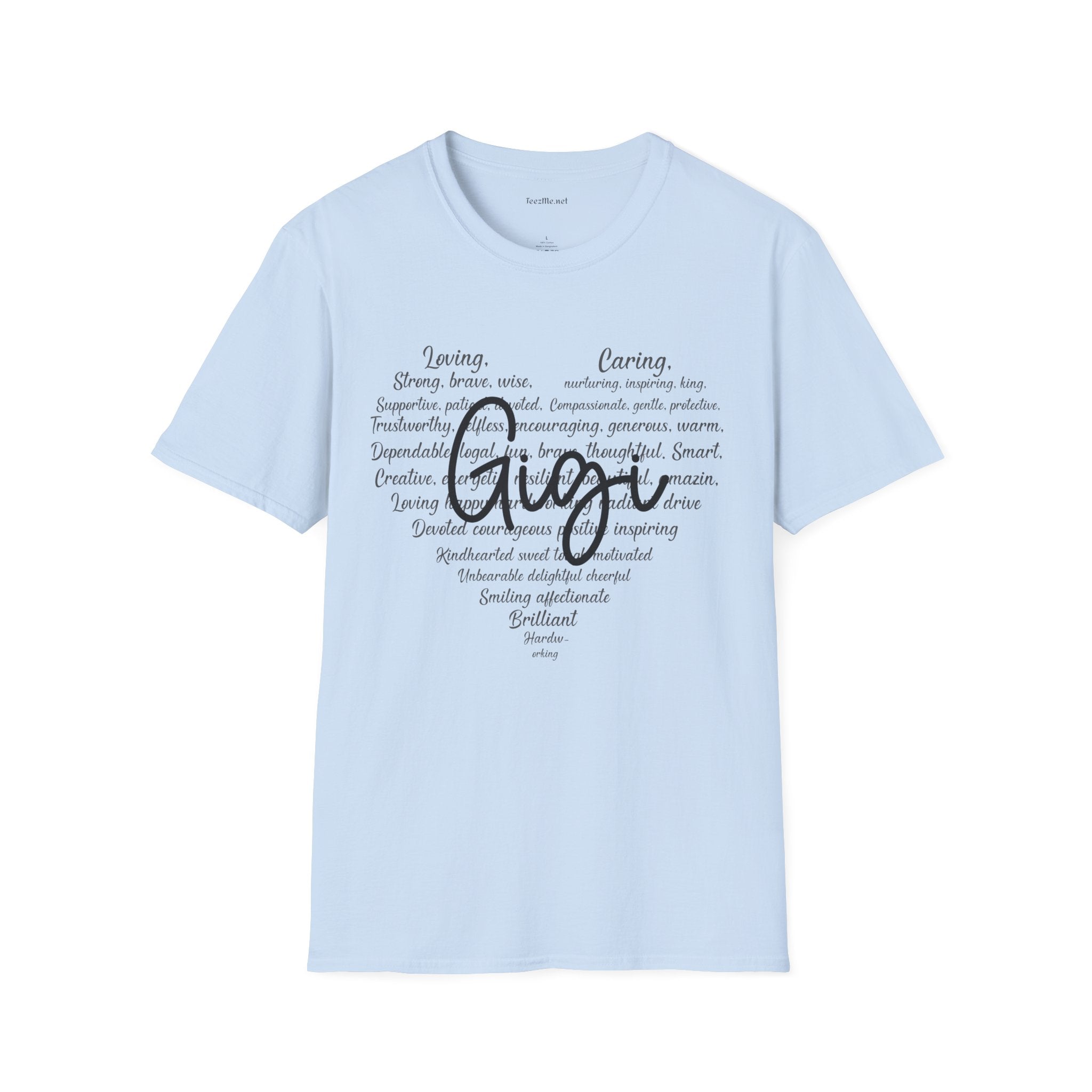 Gigi (definition) Unisex Soft Style T-Shirt 100% Cotton Graphic