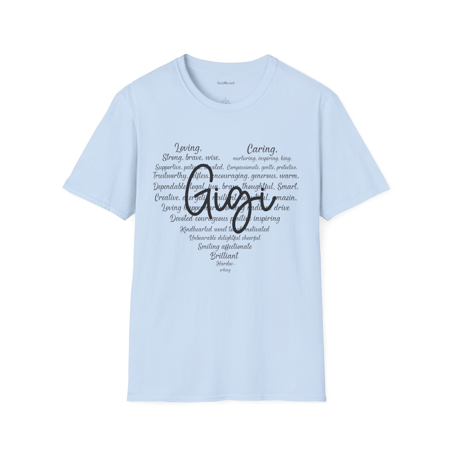 Gigi (definition) Unisex Soft Style T-Shirt 100% Cotton Graphic