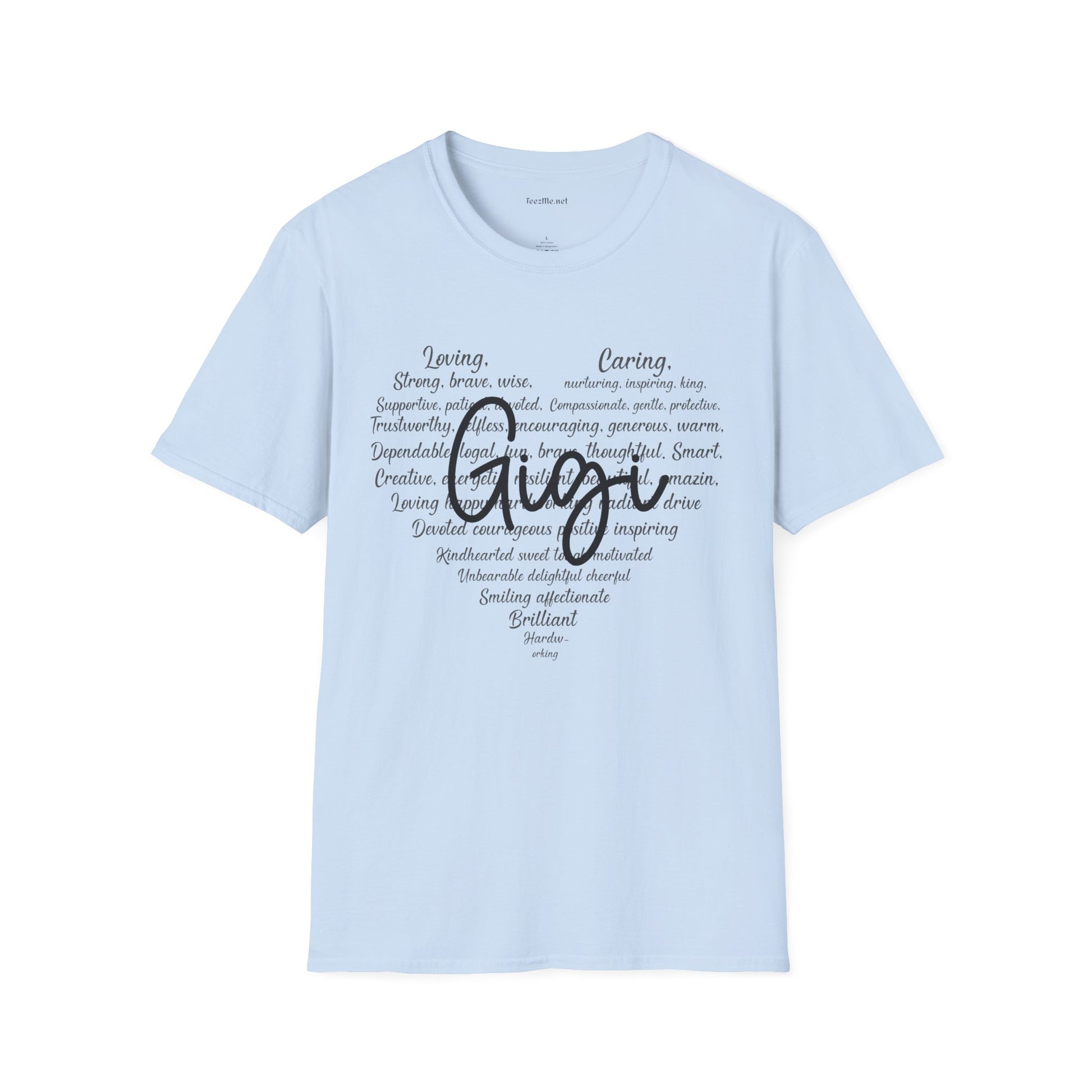 Gigi (definition) Unisex Soft Style T-Shirt 100% Cotton Graphic