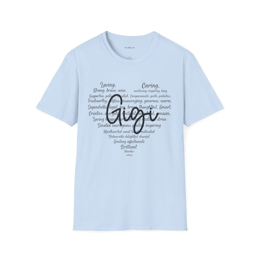 Gigi (definition) Unisex Soft Style T-Shirt 100% Cotton Graphic