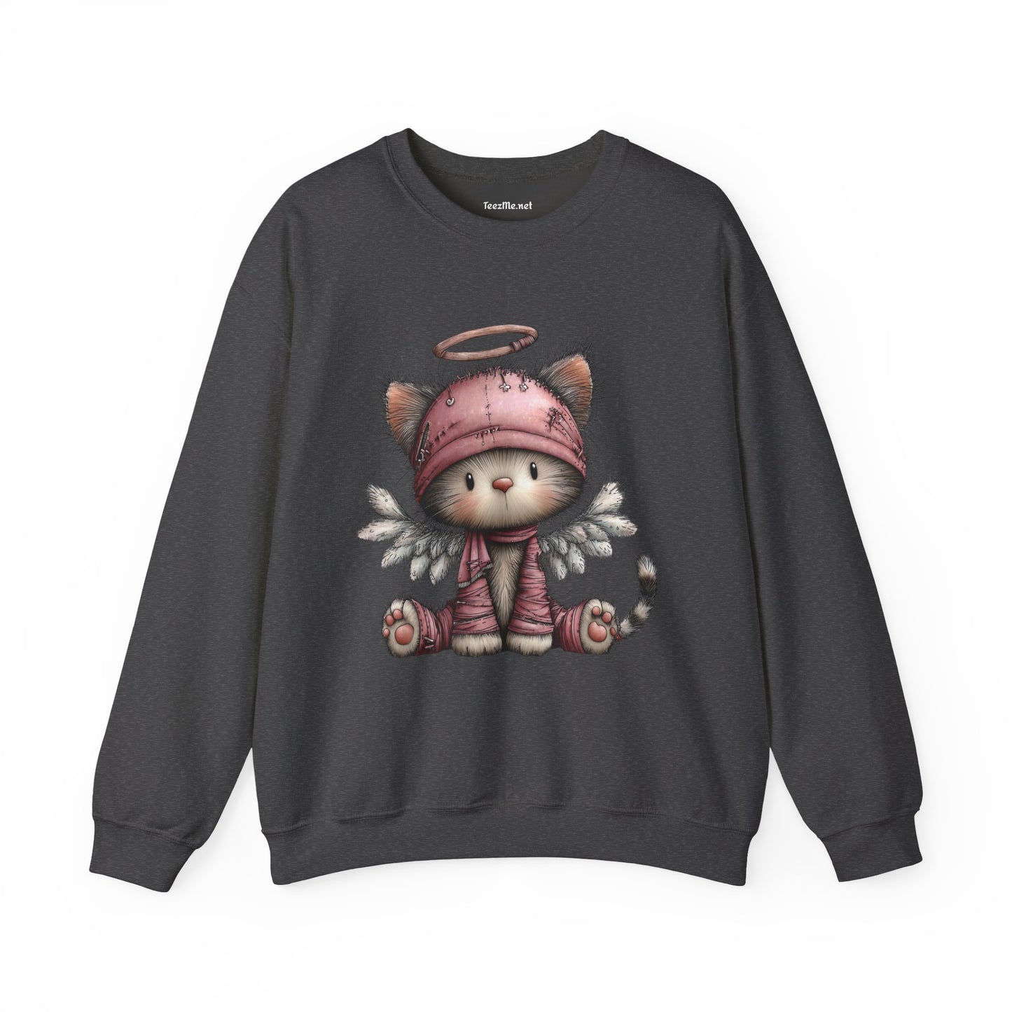 Whimsical Holiday Cat 03 Unisex Heavy Blend™ Crewneck Sweatshirt