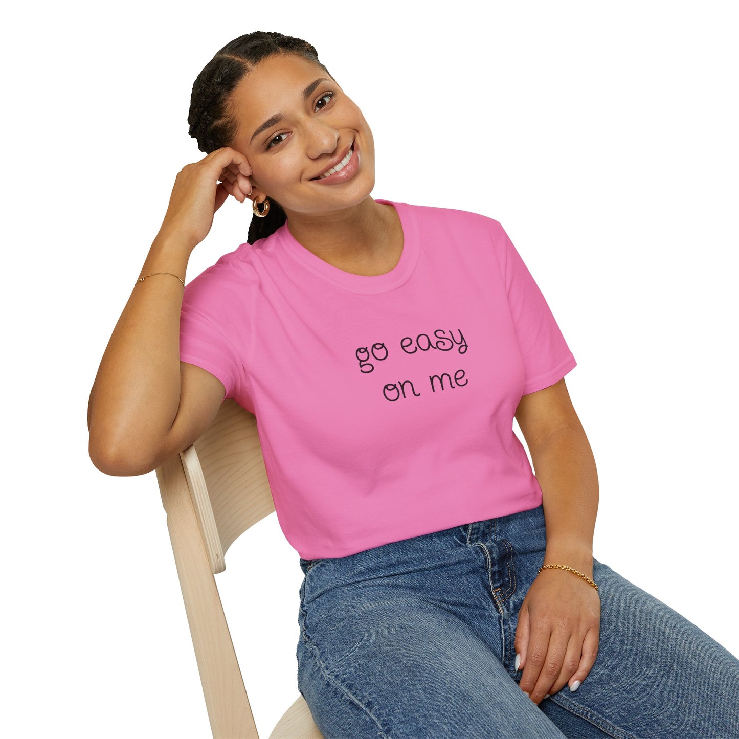 Go easy on me - Unisex Softstyle T-Shirt 100% Cotton Graphic