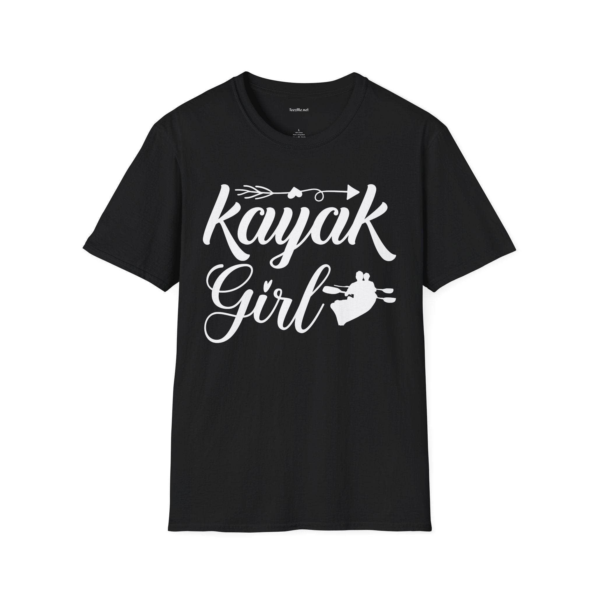 Kayak Girl - Unisex Softstyle T-Shirt 100% Cotton Graphic