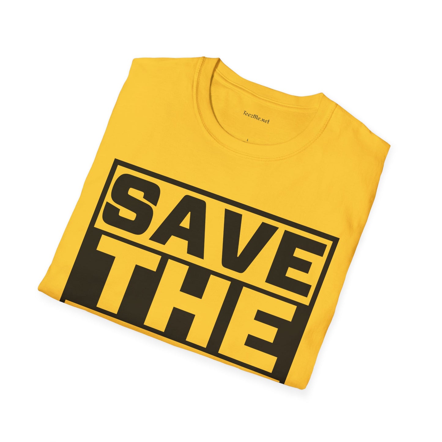 Save The Bees 02 Unisex Soft Style T-Shirt 100% Cotton Graphic
