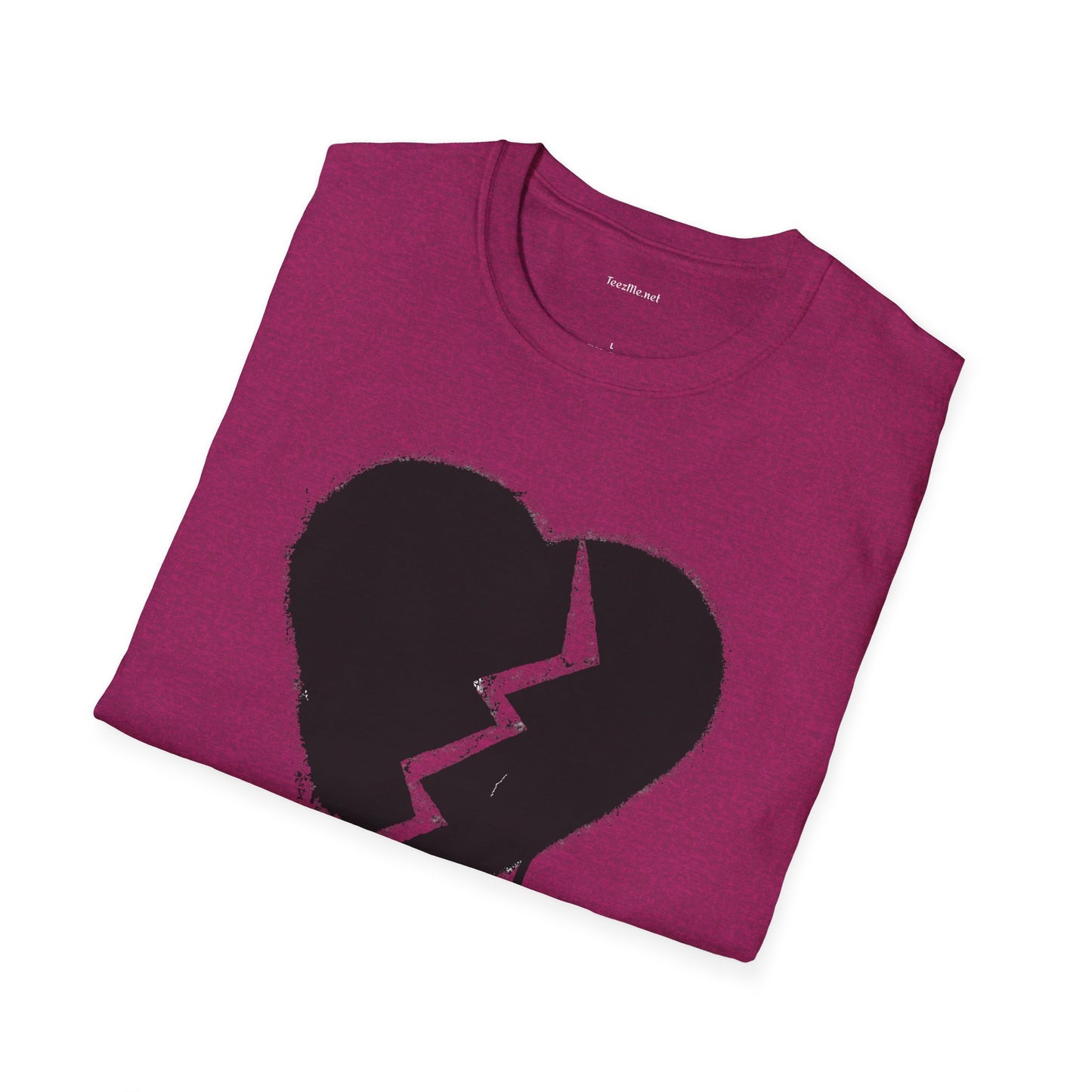 Broken Heart  - Unisex Softstyle T-Shirt 100% Cotton Graphic
