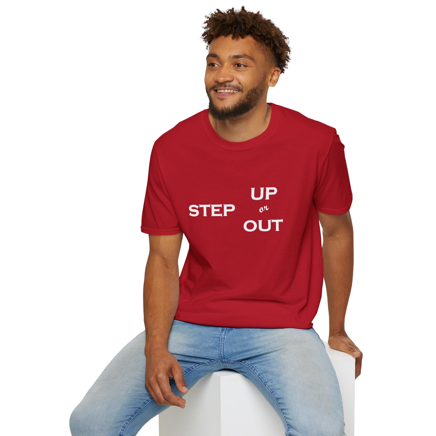 Step Up - Unisex Softstyle T-Shirt 100% Cotton Graphic