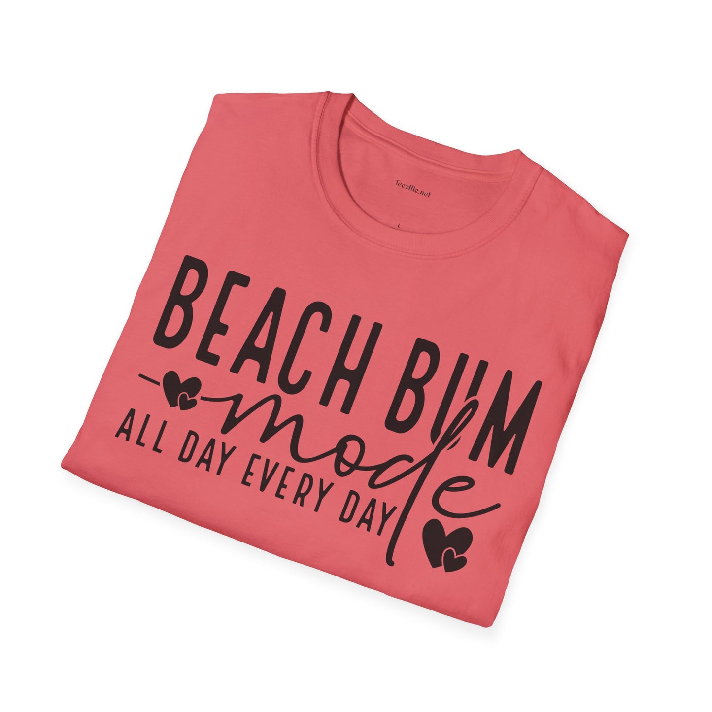 Beach Bum - Unisex Softstyle T-Shirt 100% Cotton Graphic