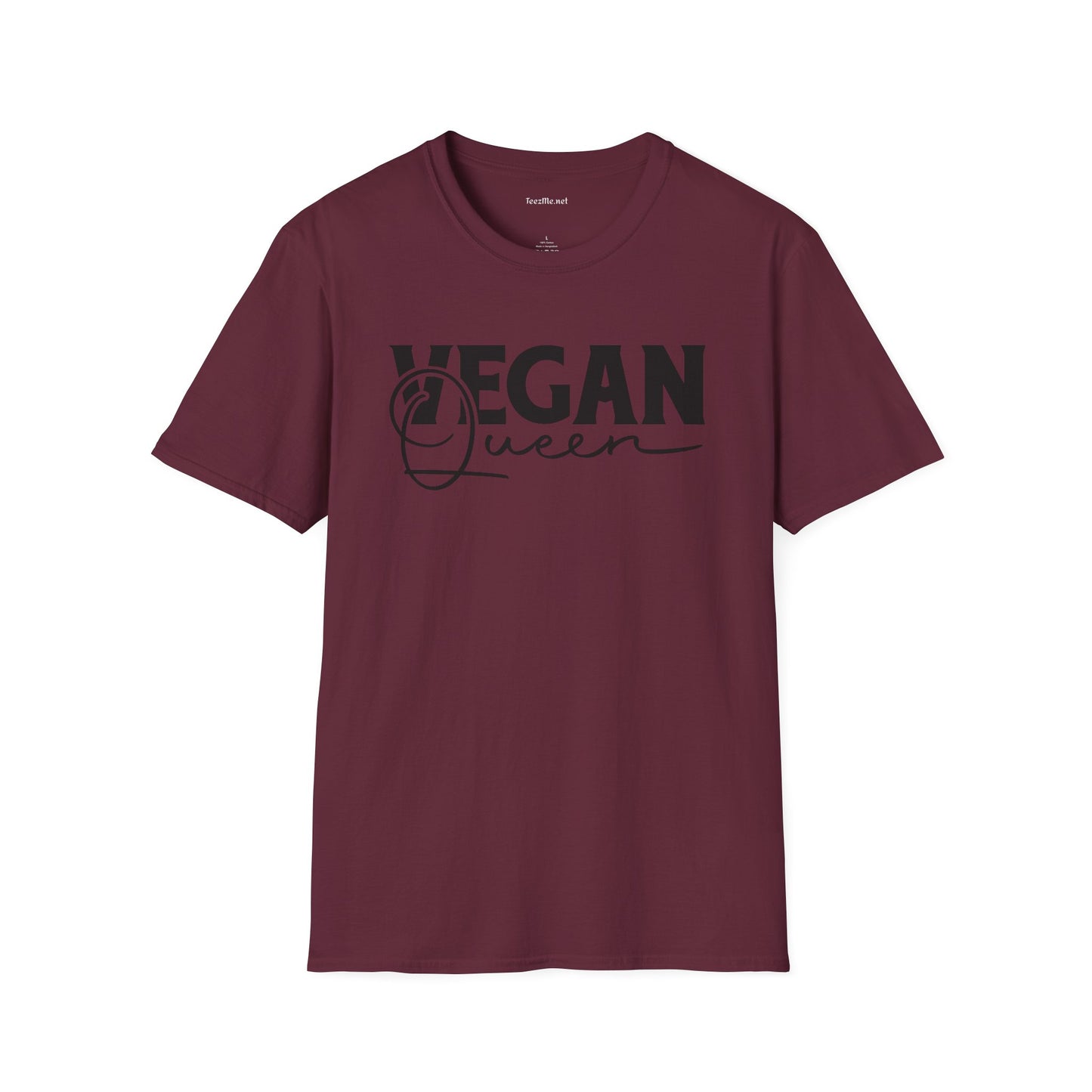 Vegan Queen Unisex Softstyle T-Shirt 100% Cotton Graphic