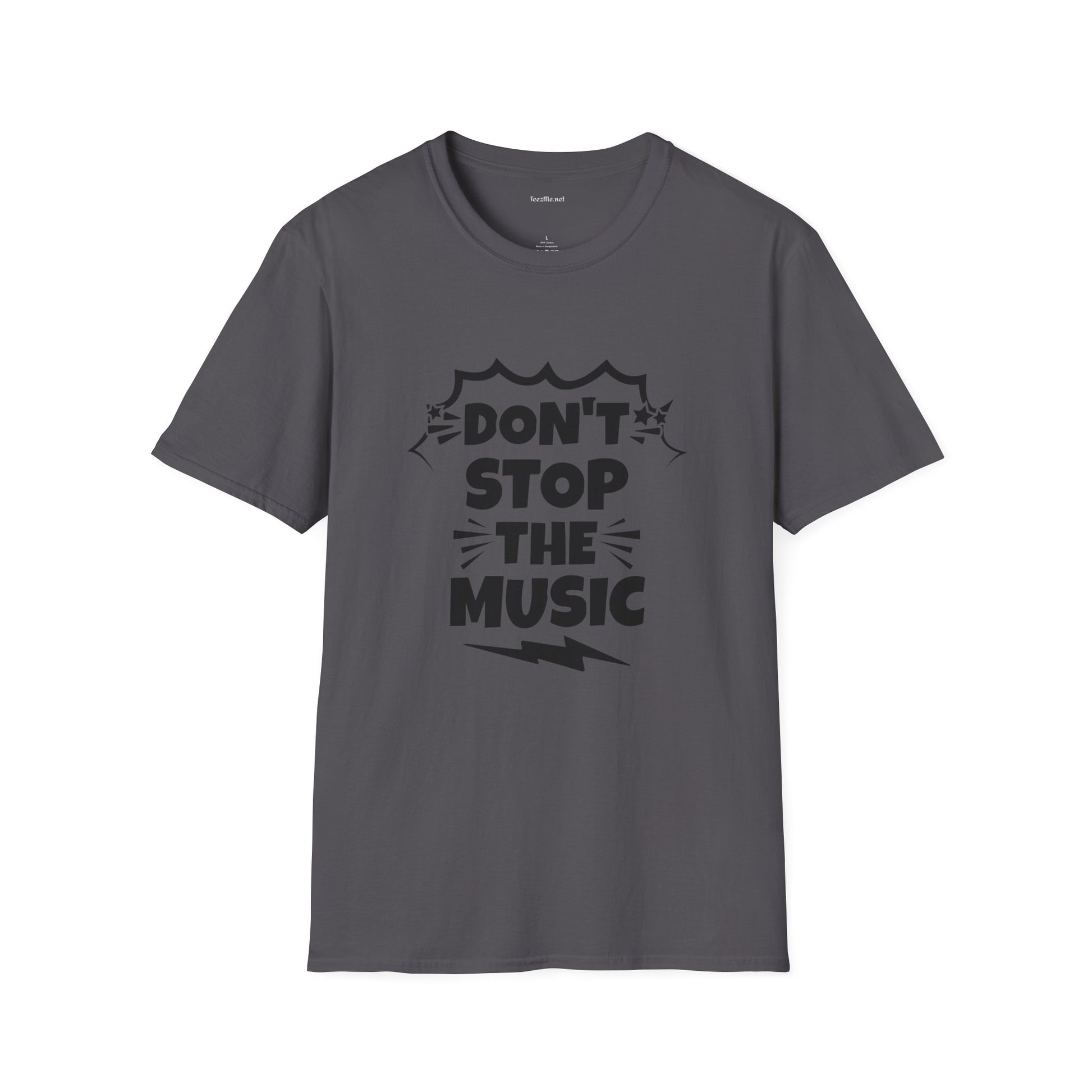 Don't stop the Music - Unisex Softstyle T-Shirt 100% Cotton Graphic